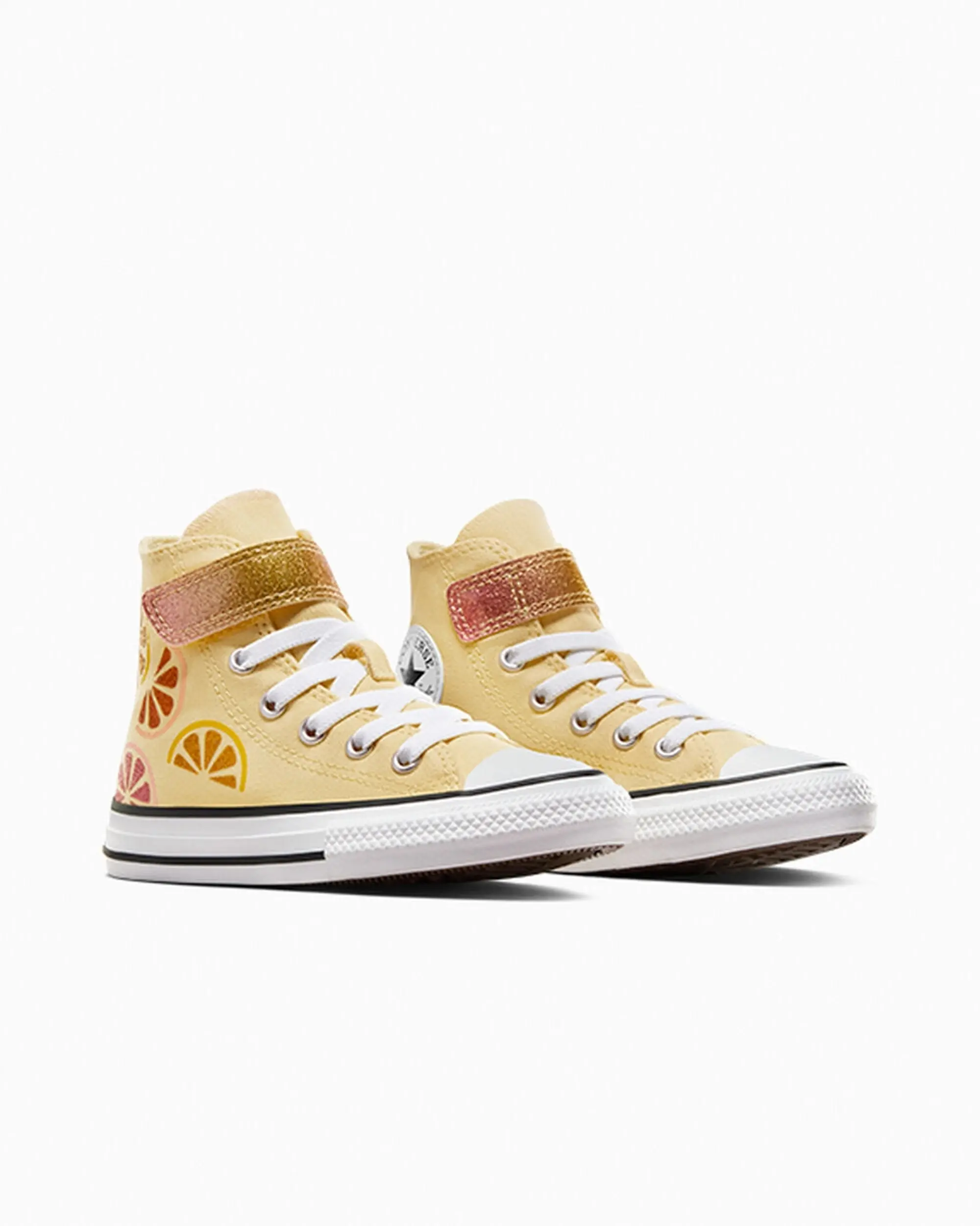 Converse yellow all star hi 1v Girls Junior trainers A07406C FOOTY.COM