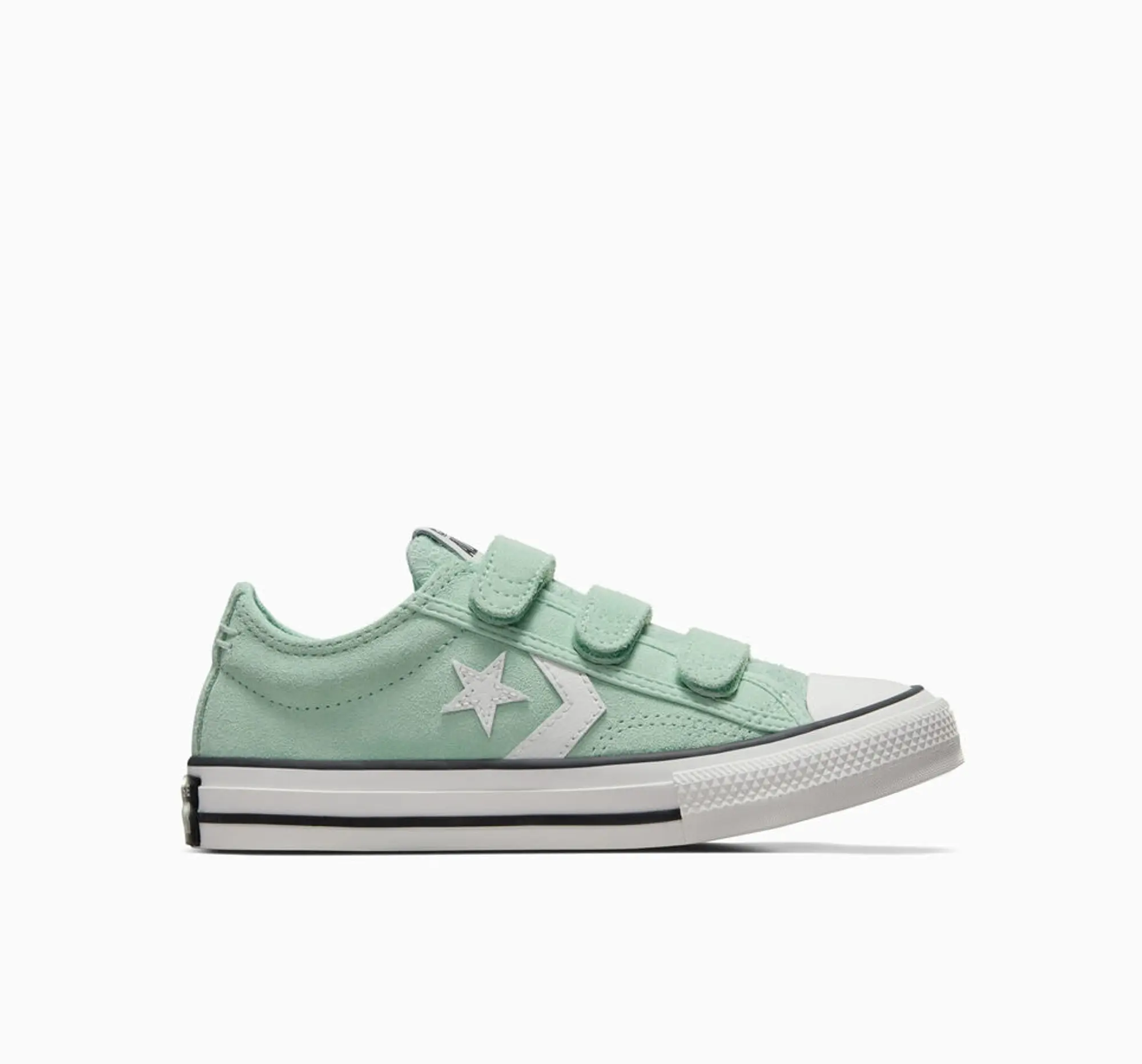 Converse light green star player 76 v Junior trainers