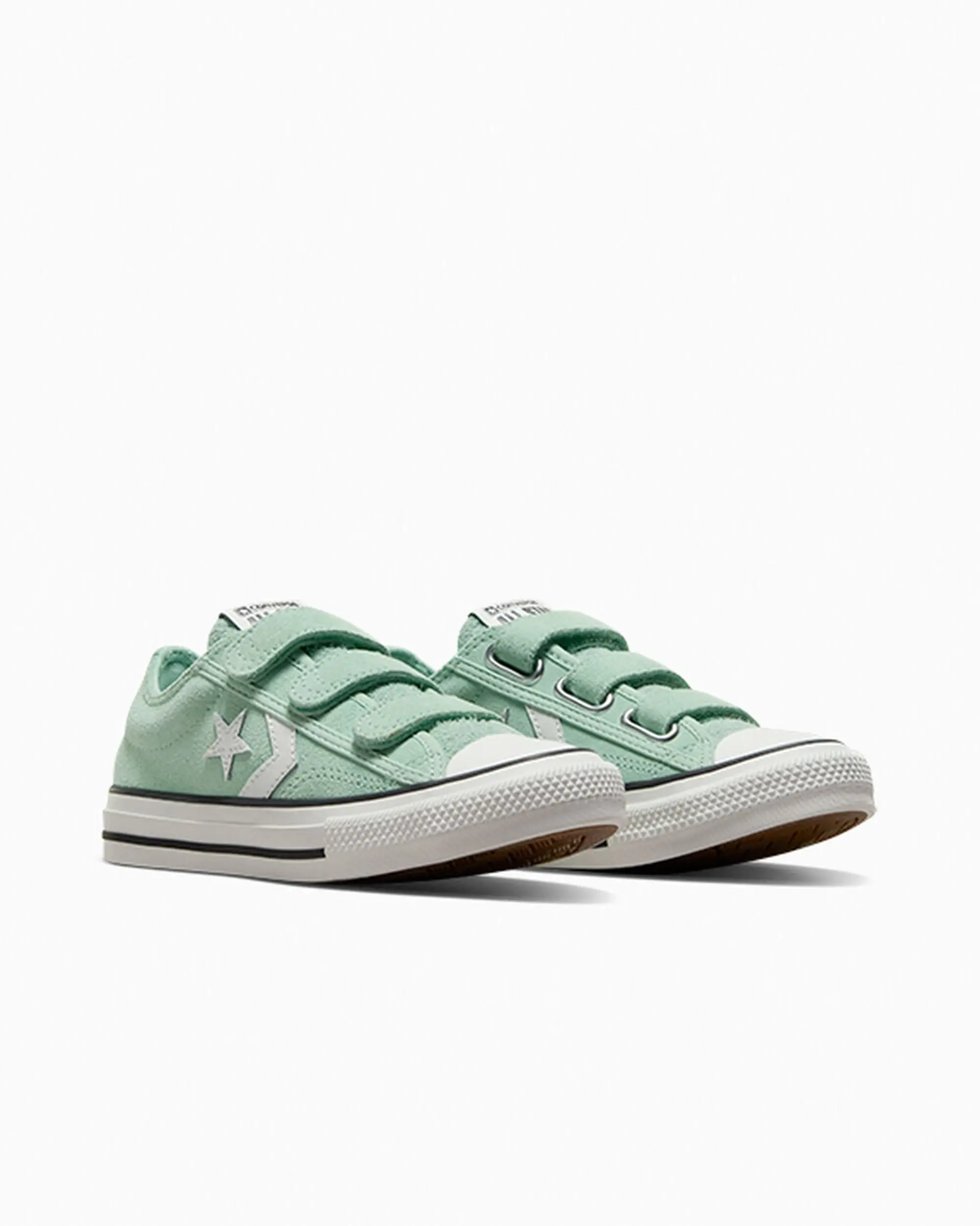Converse light green star player 76 v Junior trainers
