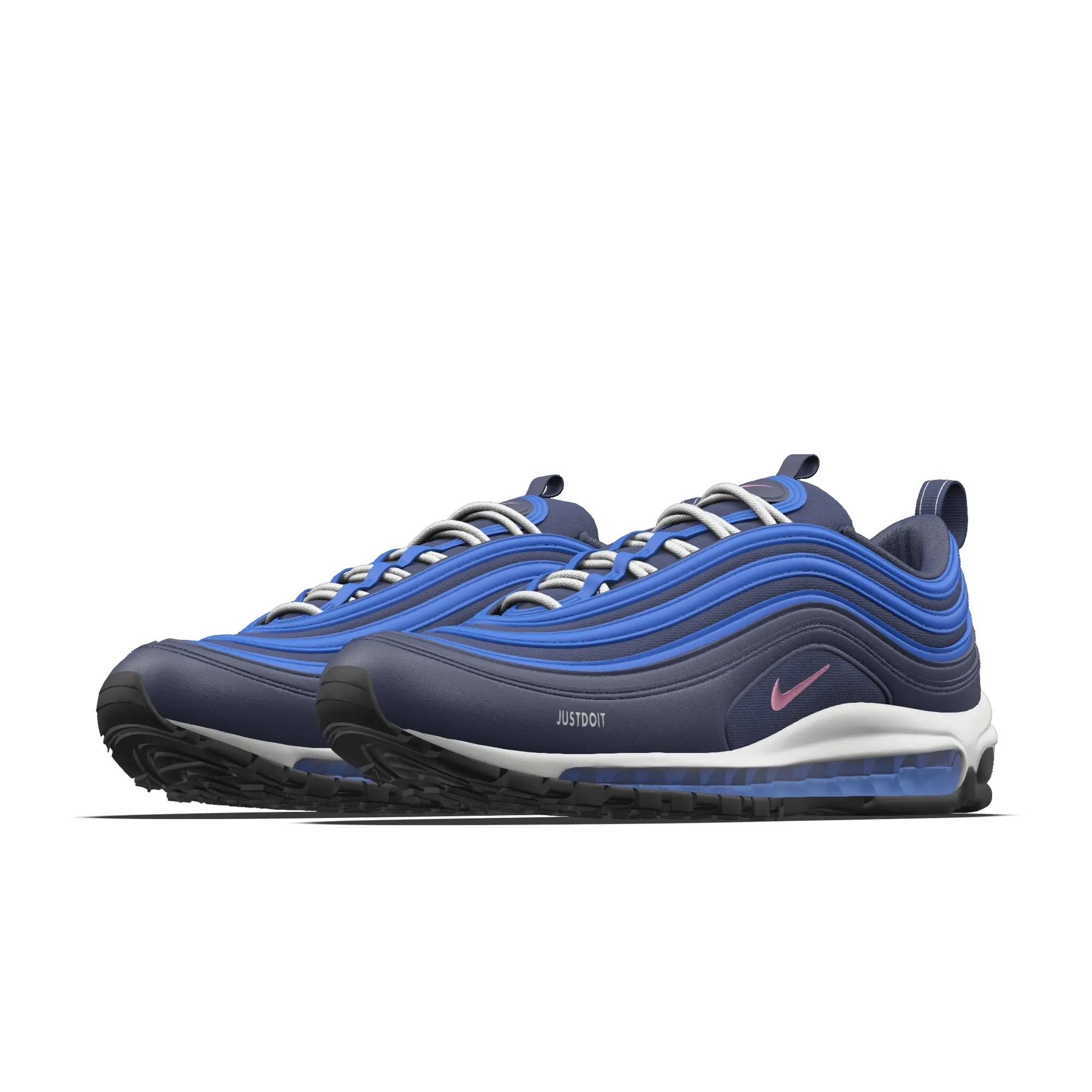 Nike Air Max 97 By You Custom Women's Shoes - Blue - Canvas