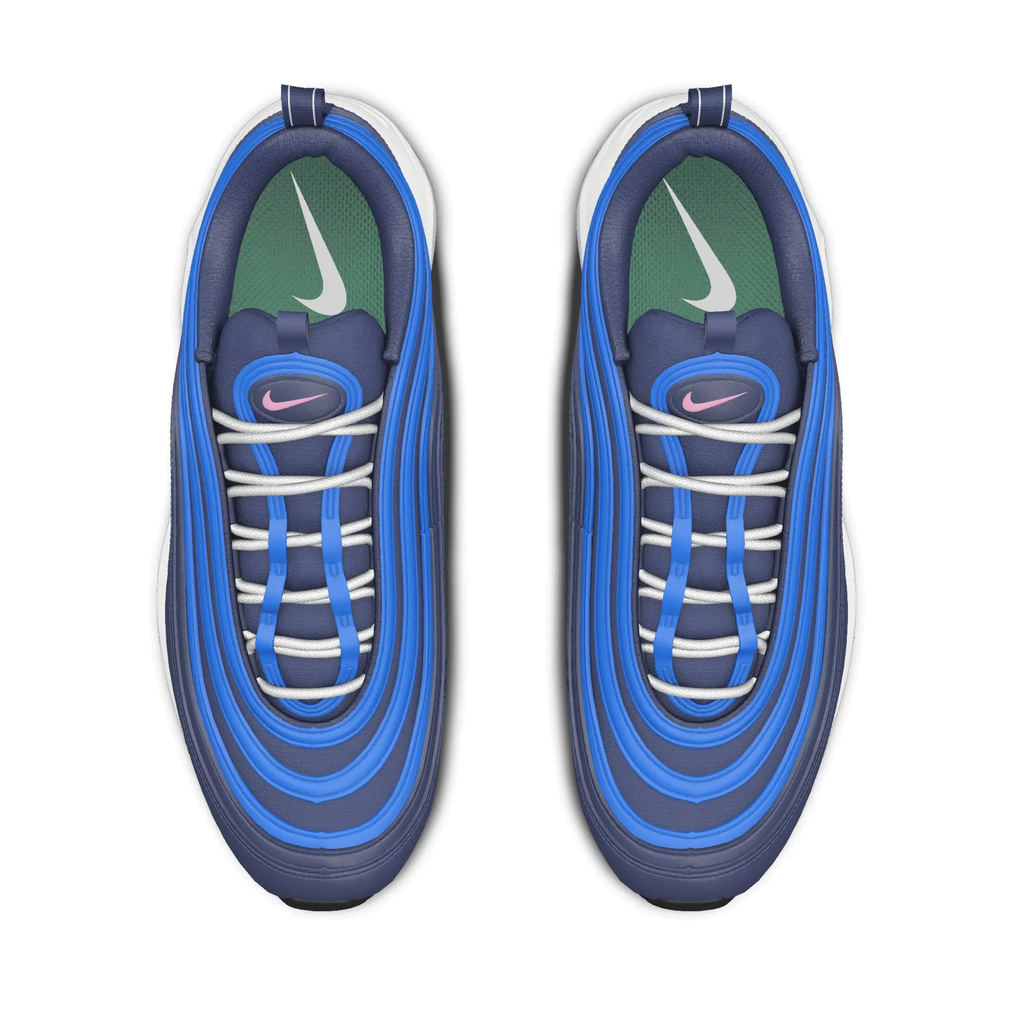 Nike Air Max 97 By You Custom Women's Shoes - Blue - Canvas