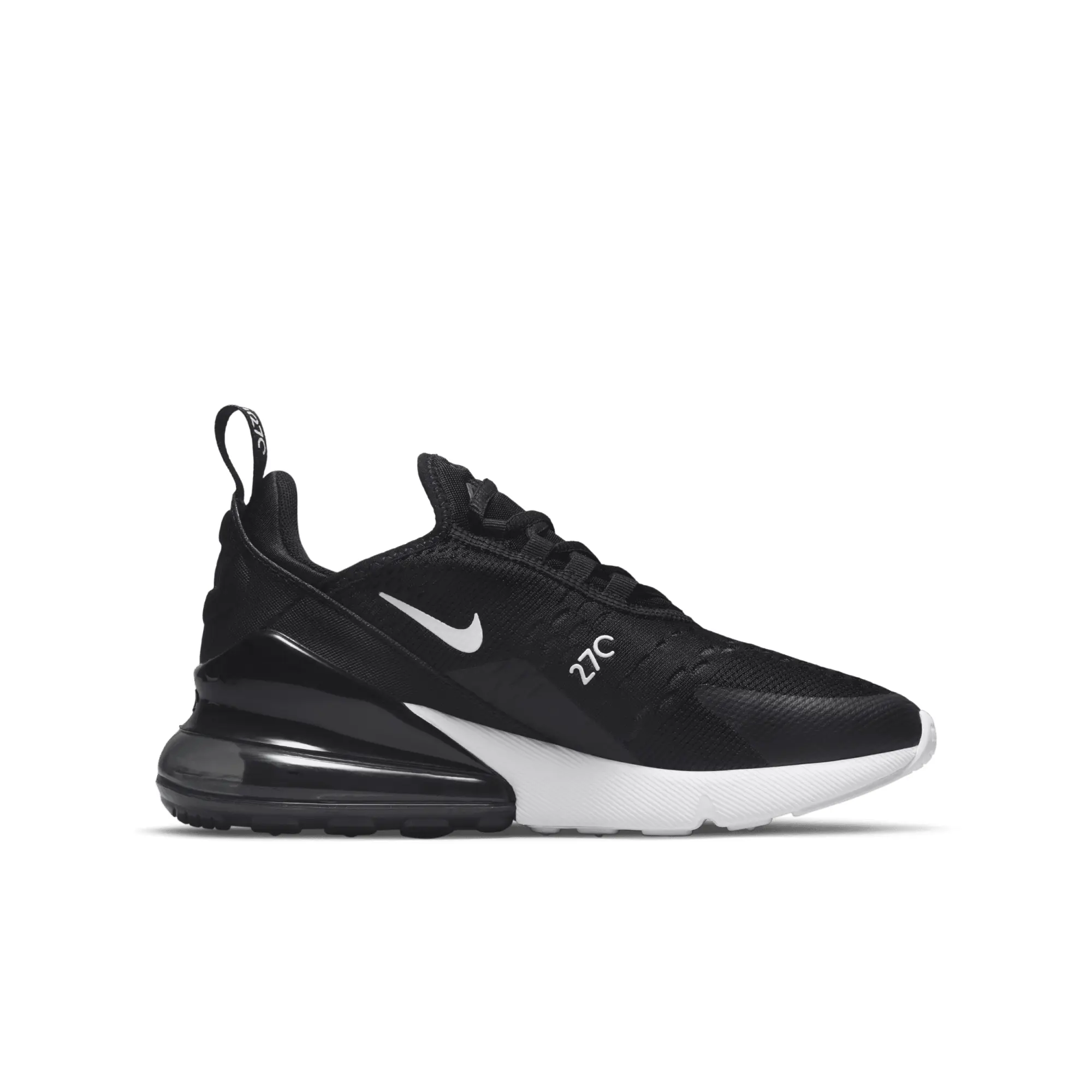 Nike Older Kids Air Max 270 Trainers in Black/White