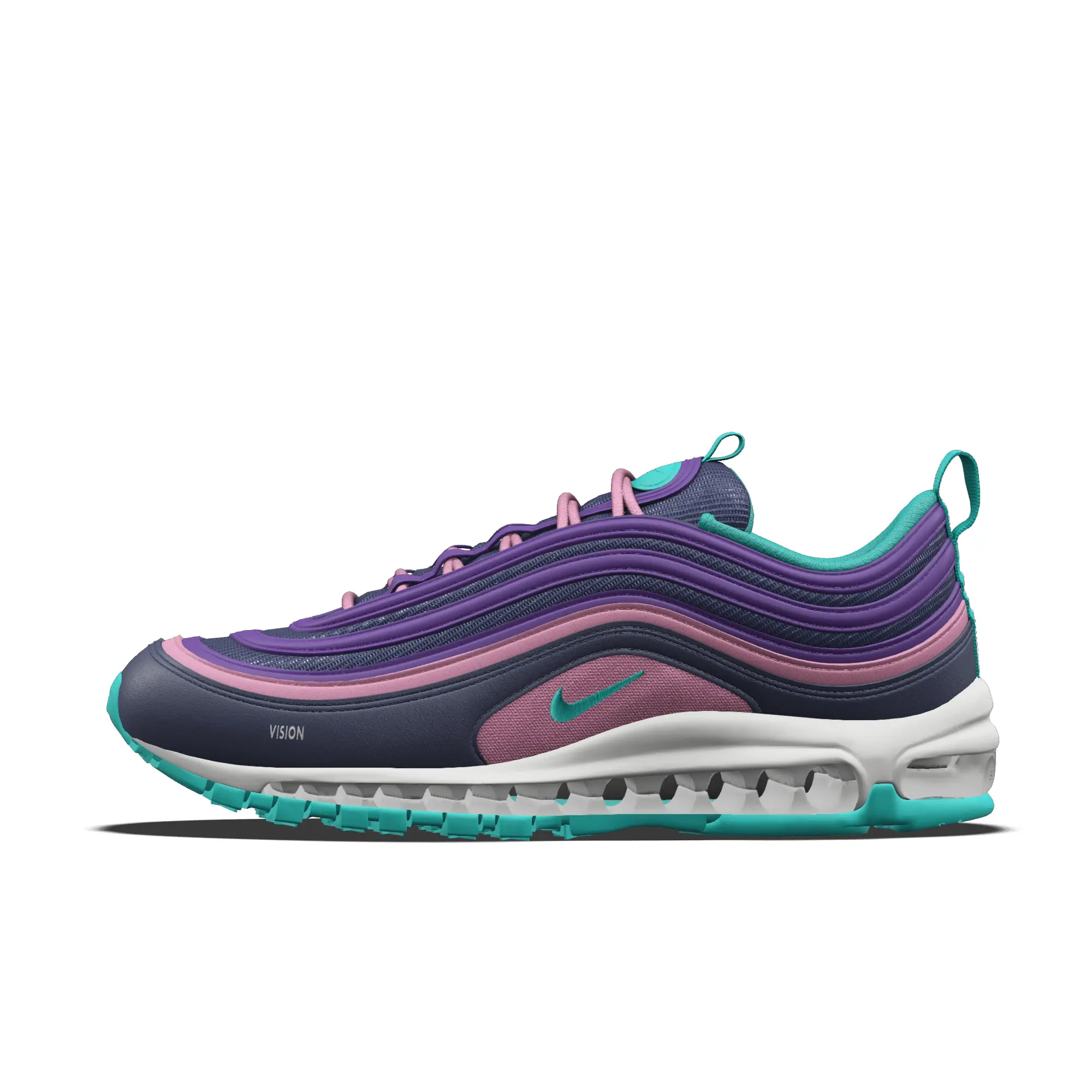 Nike Air Max 97 By You Custom Men's Shoes - Blue - Leather