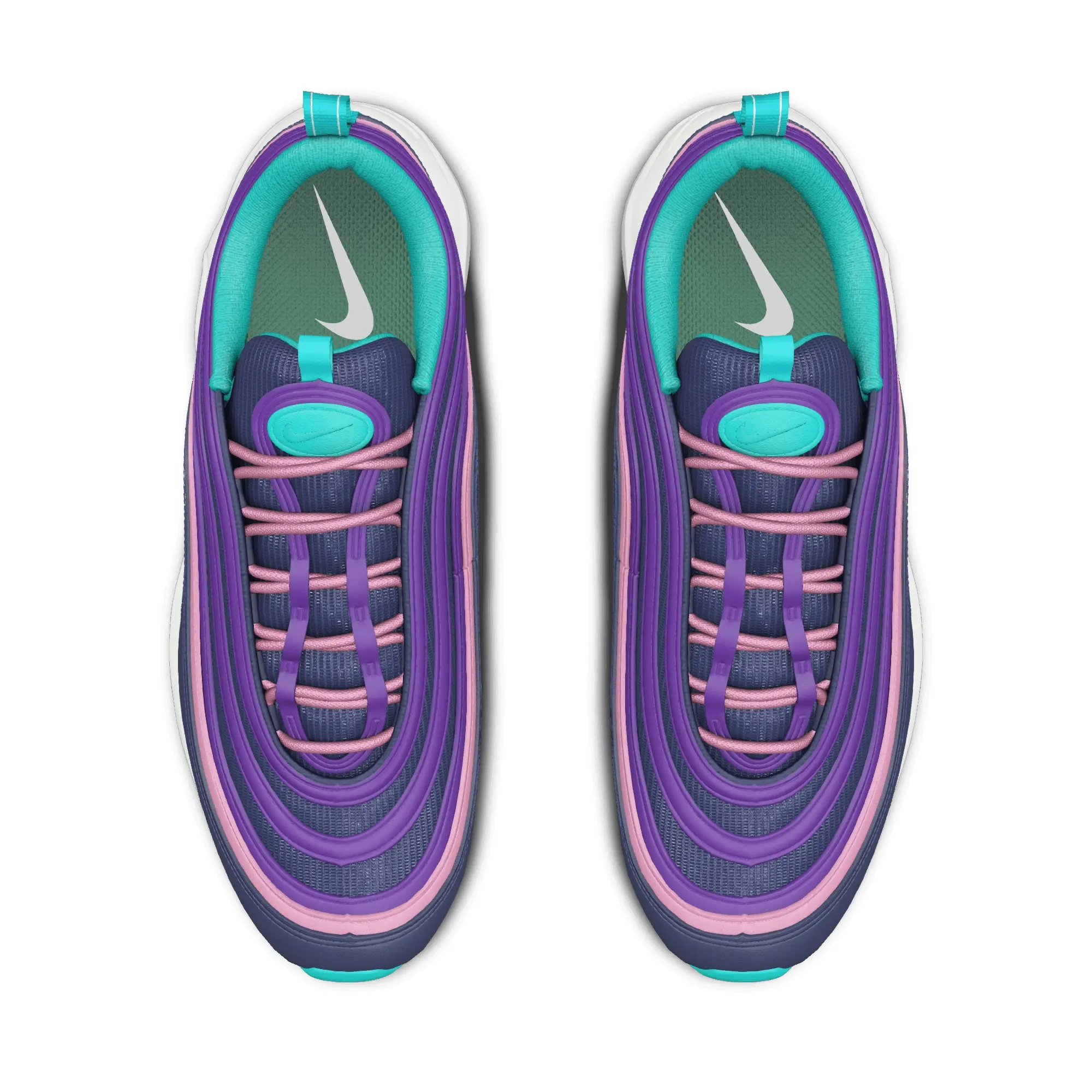 Nike Air Max 97 By You Custom Men's Shoes - Blue - Leather
