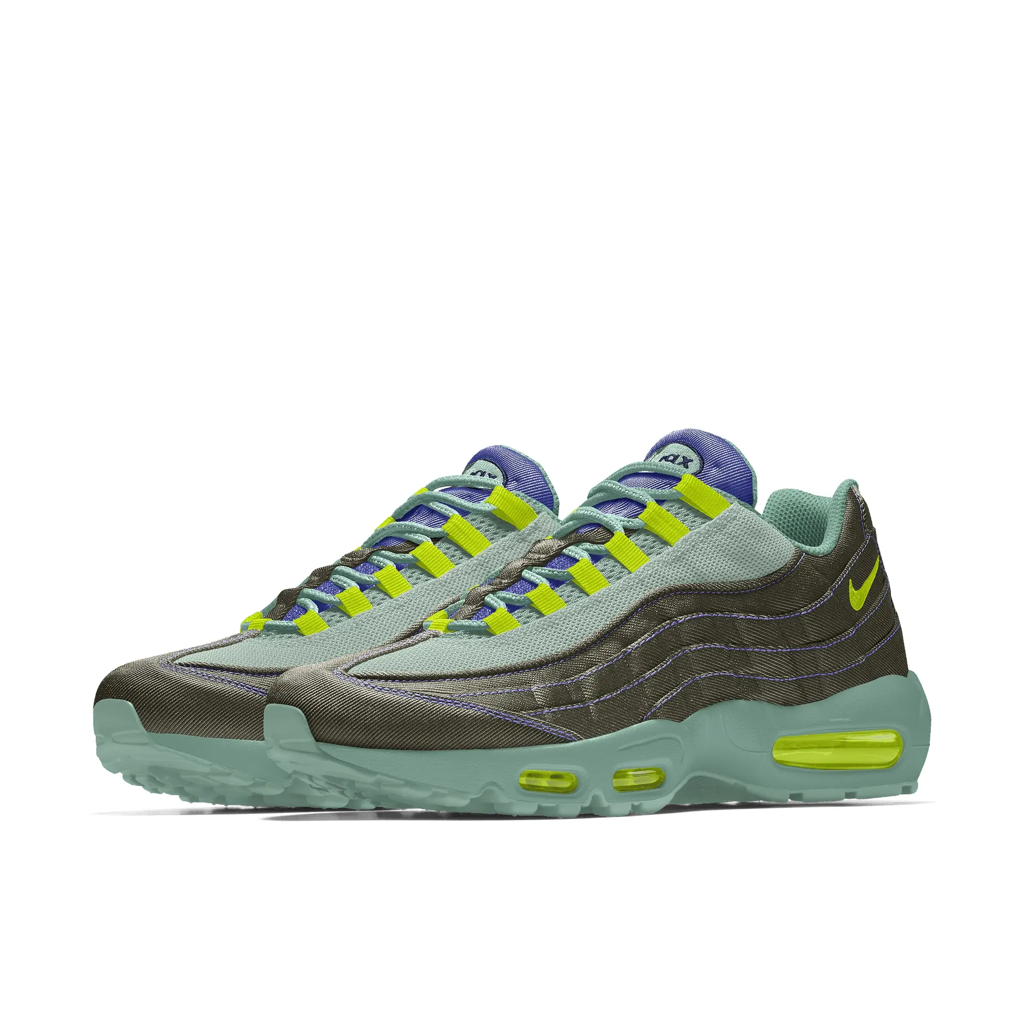 Nike Air Max 95 By You Custom Men's Shoe - Green - Leather