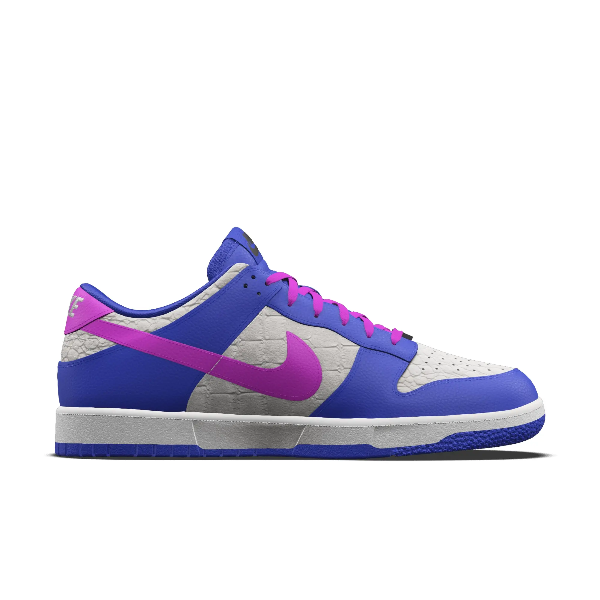 Nike Dunk Low Unlocked By You Custom Shoes - Blue - Suede