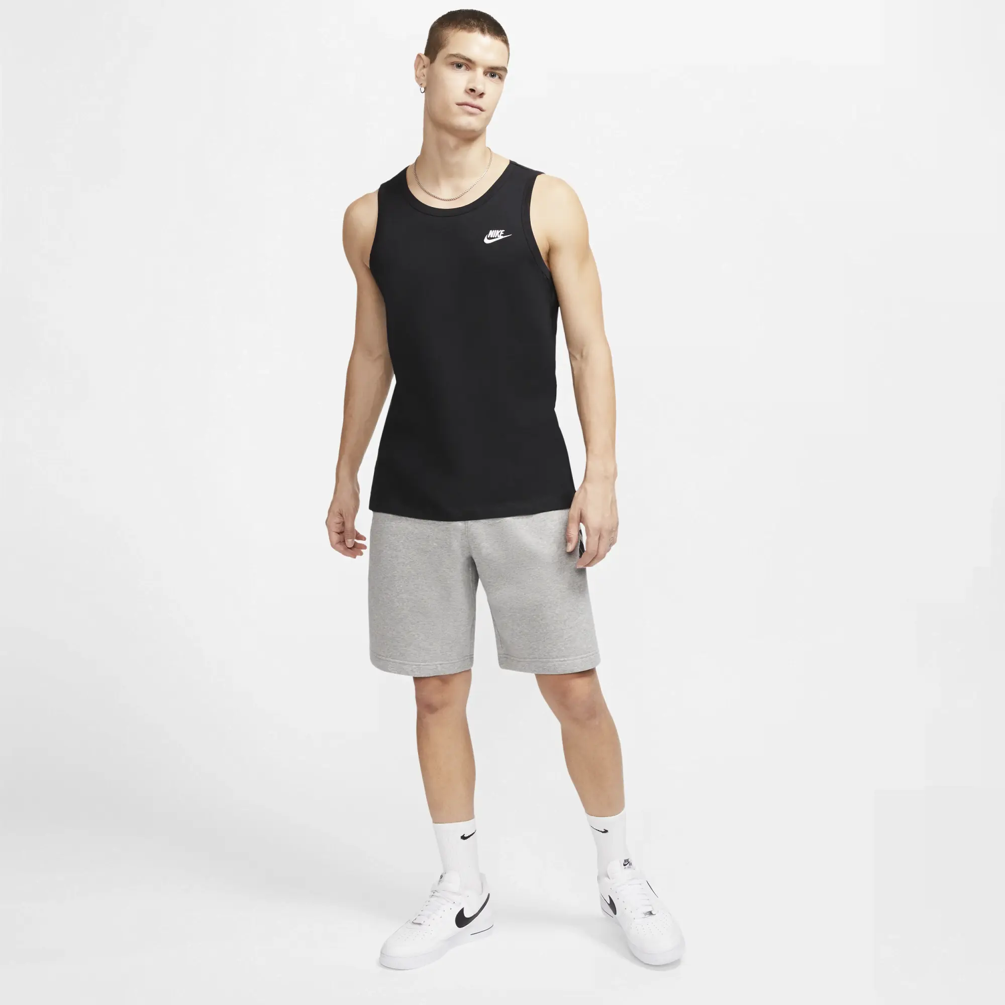 Nike Sportswear Club Men's Tank Top - Black - Cotton