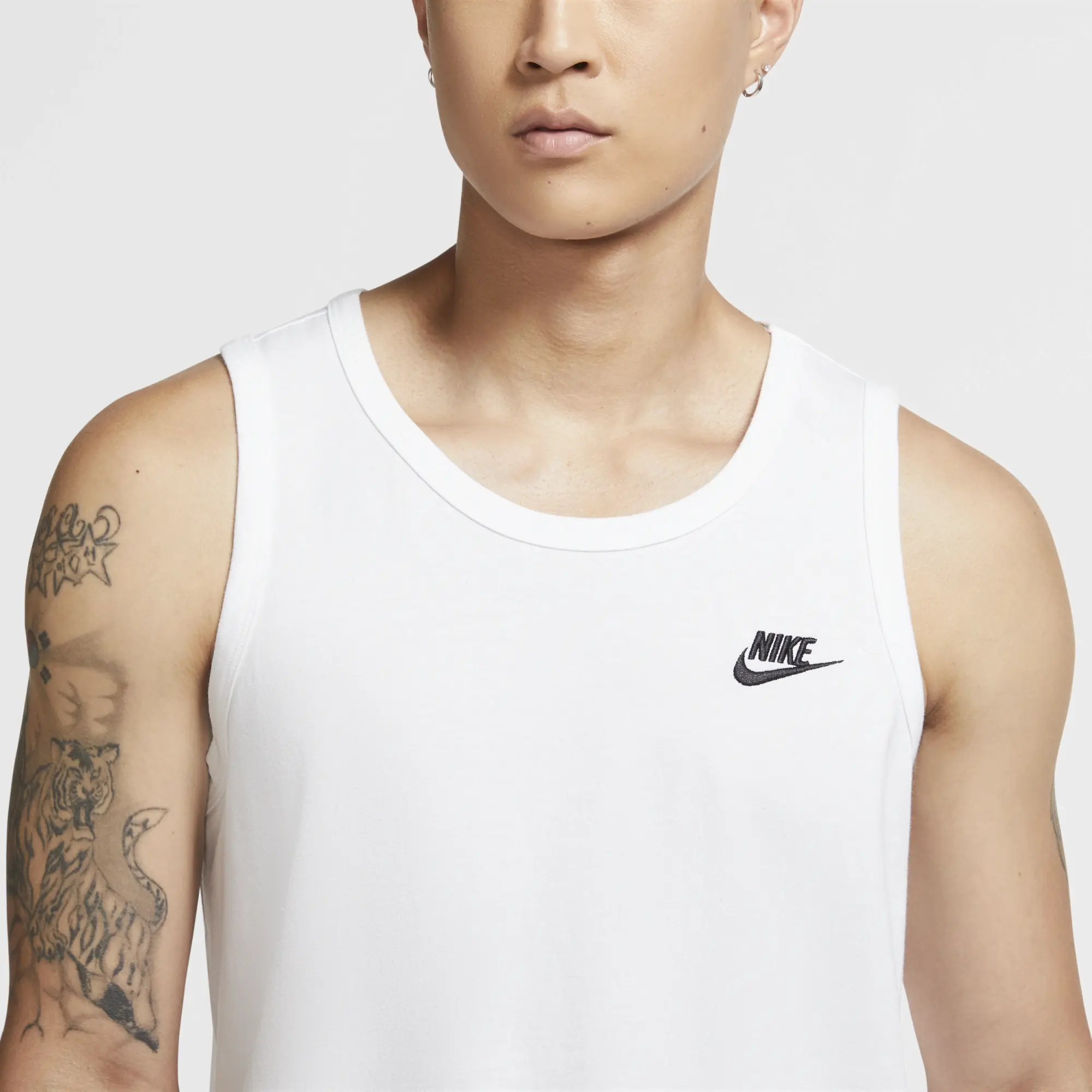 Nike Sportswear Club Men's Tank Top - White - Cotton