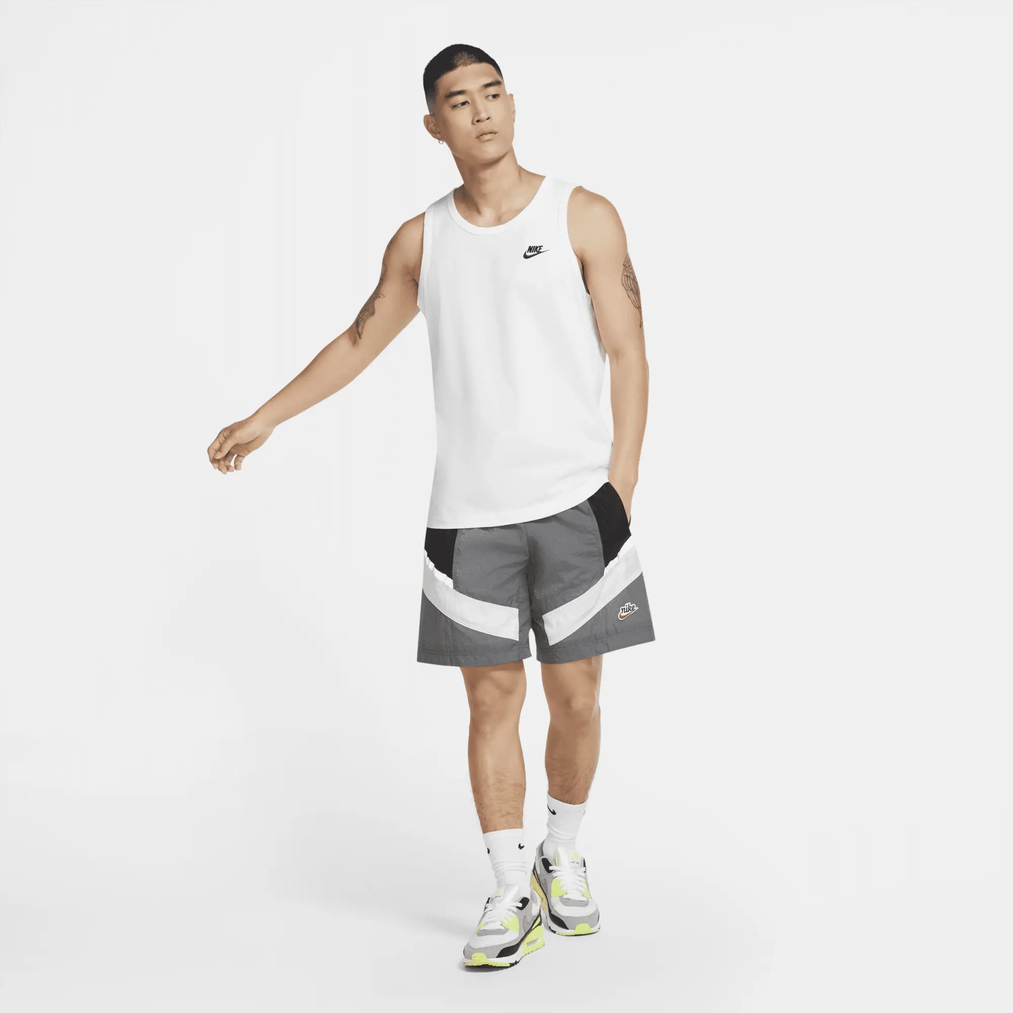Nike Sportswear Club Men's Tank Top - White - Cotton