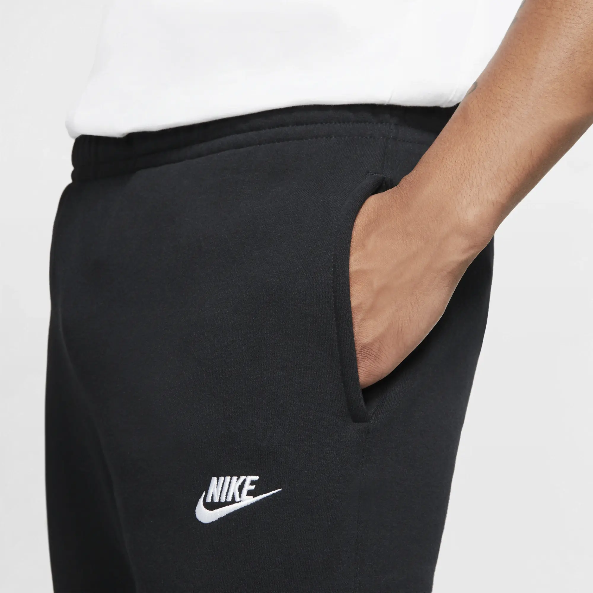Nike Club Fleece Open Hem Jogger - Black - Size XS - Black