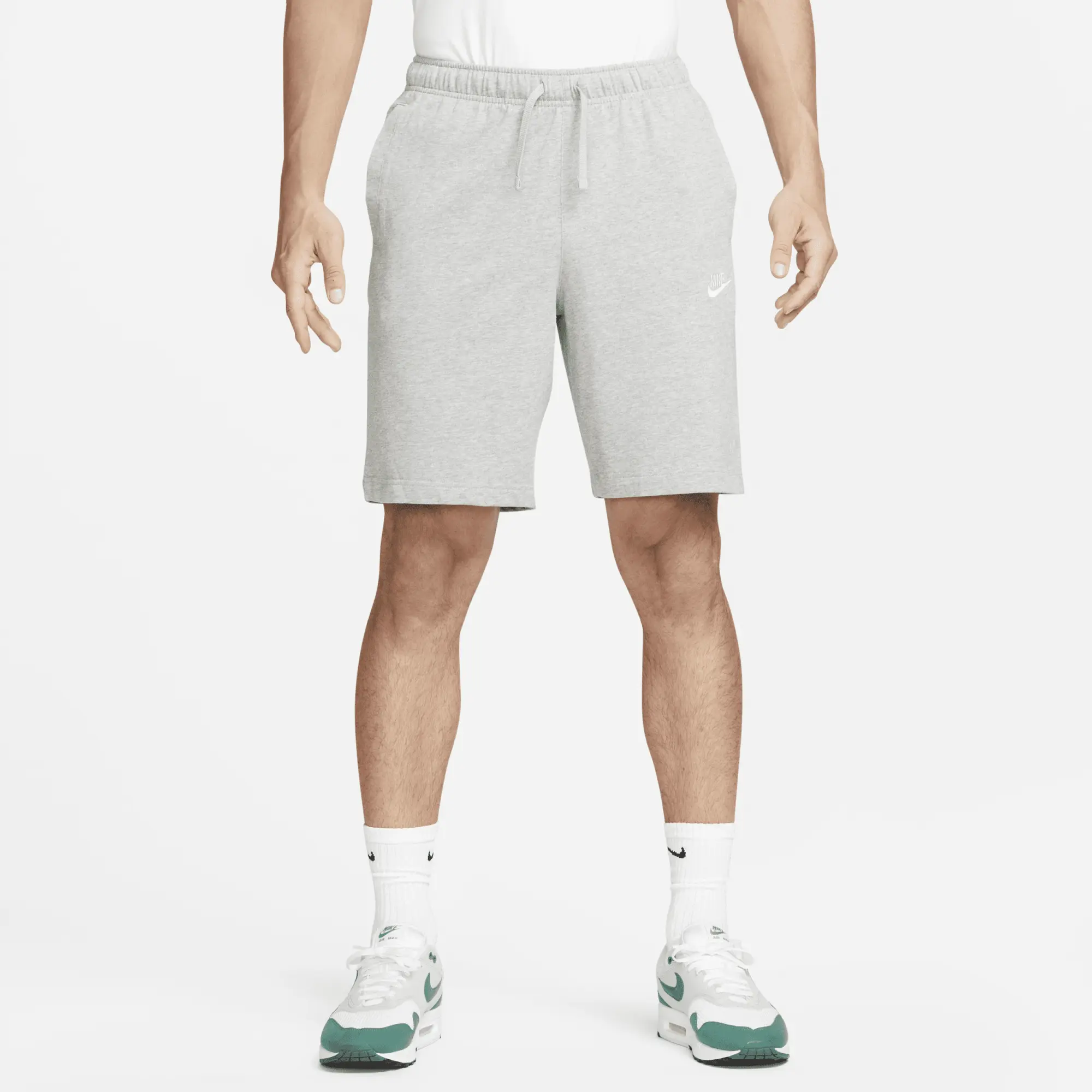 Nike Club Jersey Short - Dark Grey Heather - Size L - Grey
