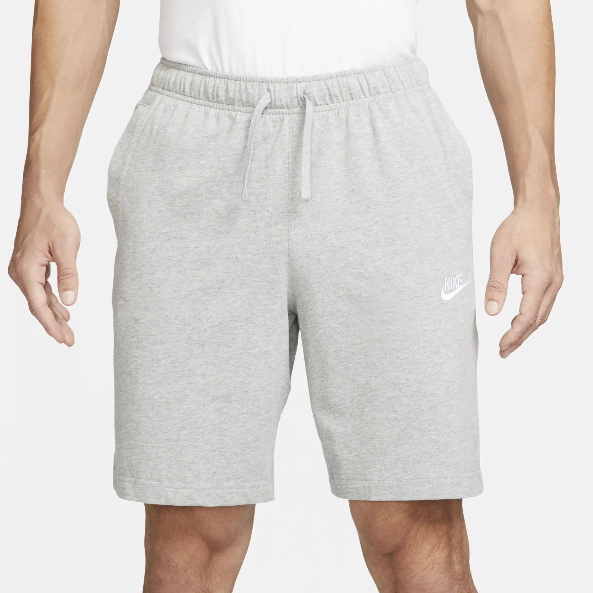 Nike Club Jersey Short - Dark Grey Heather - Size L - Grey