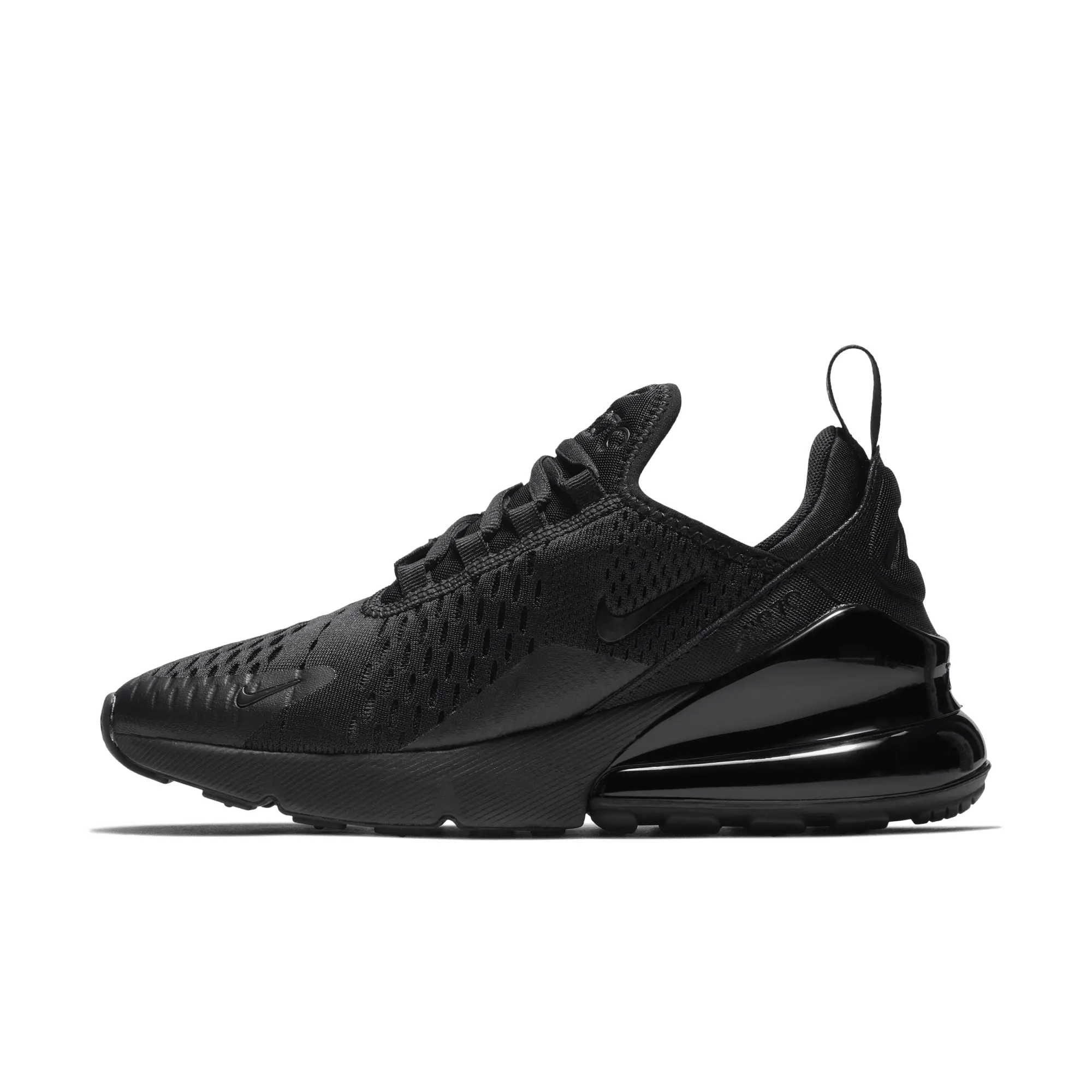 Nike Junior Air Max 270 BG Trainer Black Black Size 4 Black BQ5776 001 FOOTY.COM