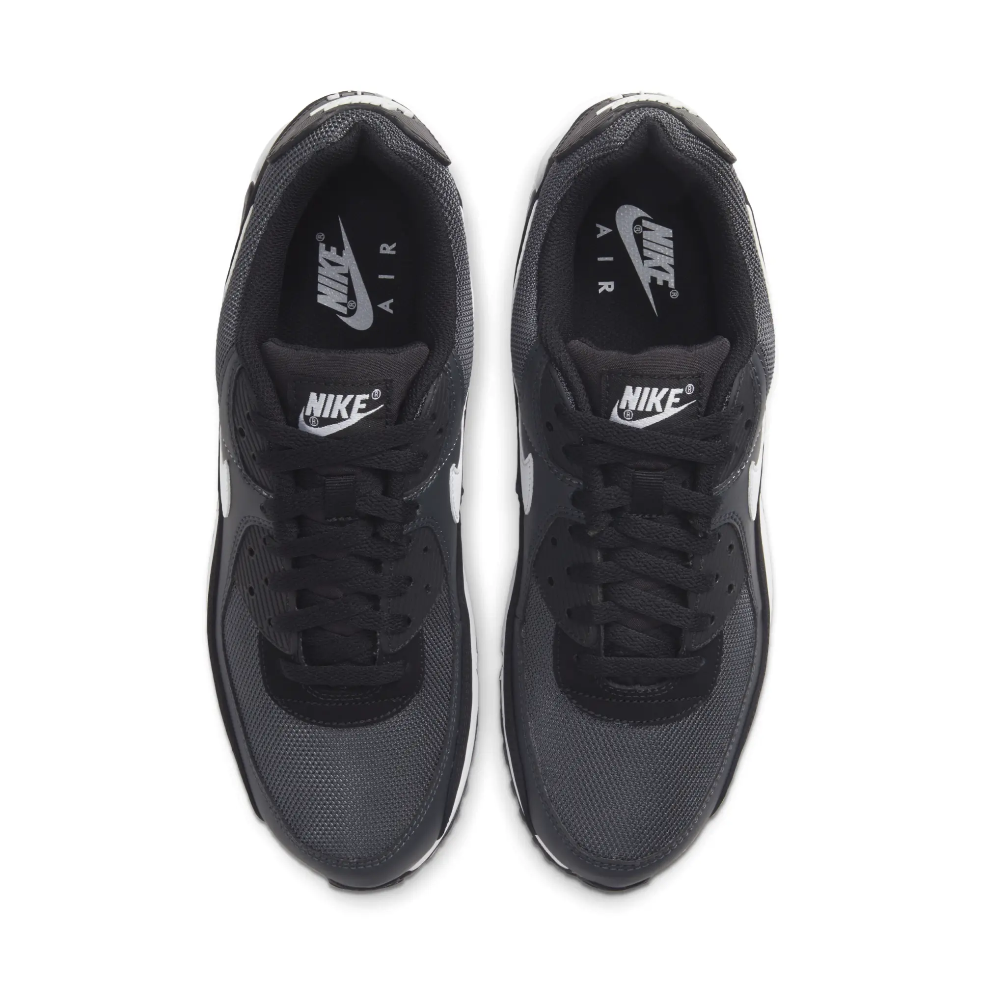 Nike Unisex Air Max 90 Trainers Dark Smoke Grey/Black/White