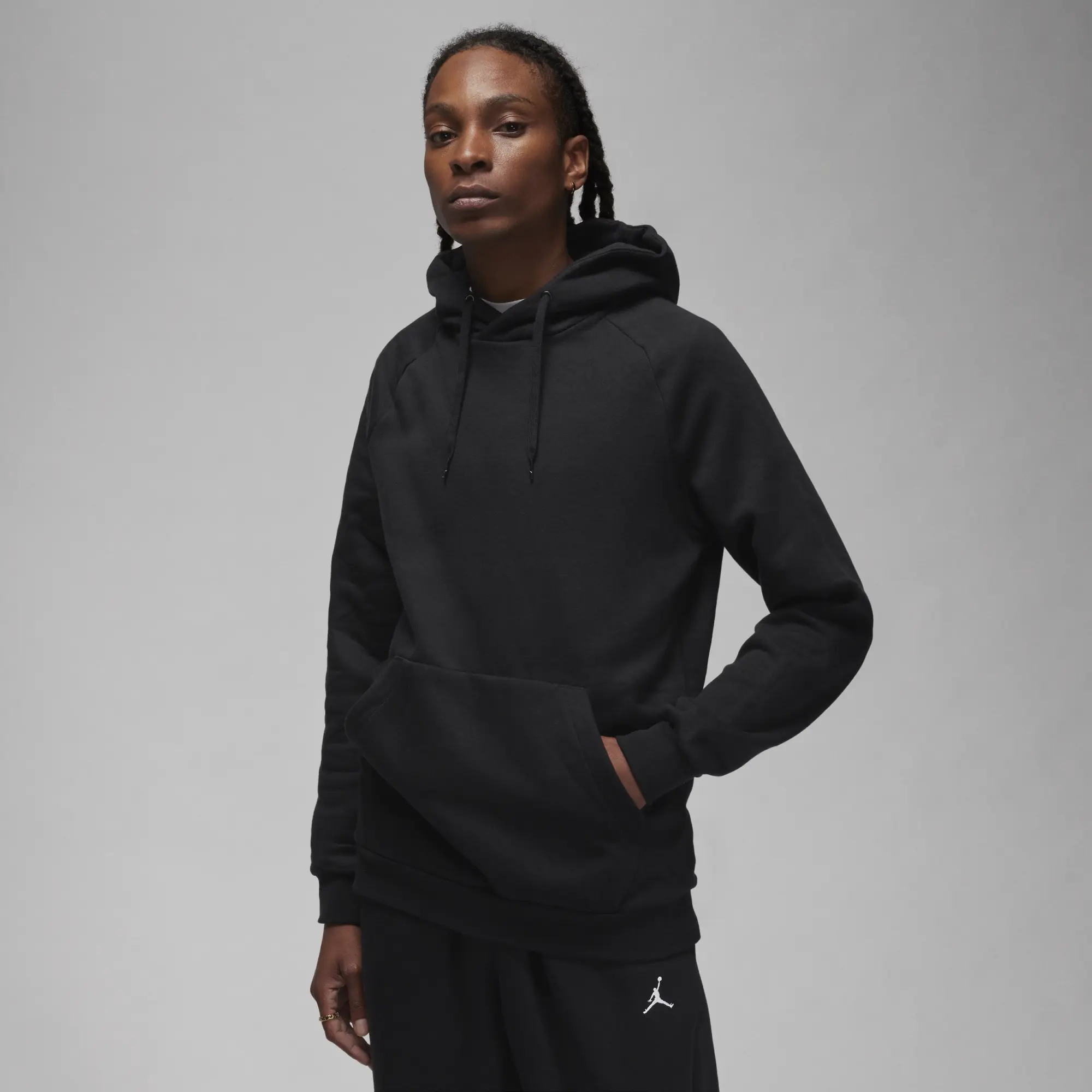 Nike Jordan Men's Fleece Pullover Hoodie - Black - Fleece