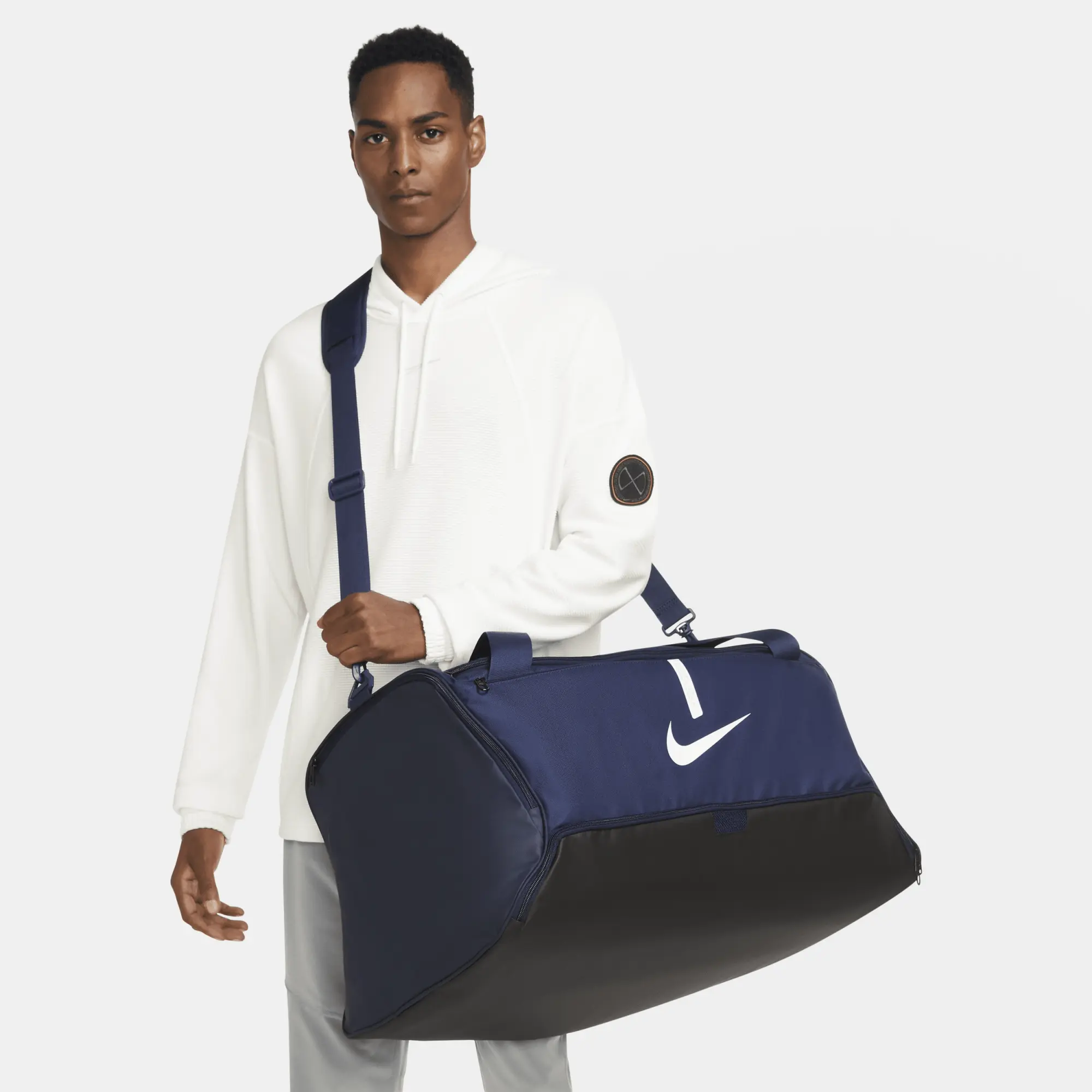 Nike Sports Bag Academy Team Duffel Large Blue CU8089 410 FOOTY.COM