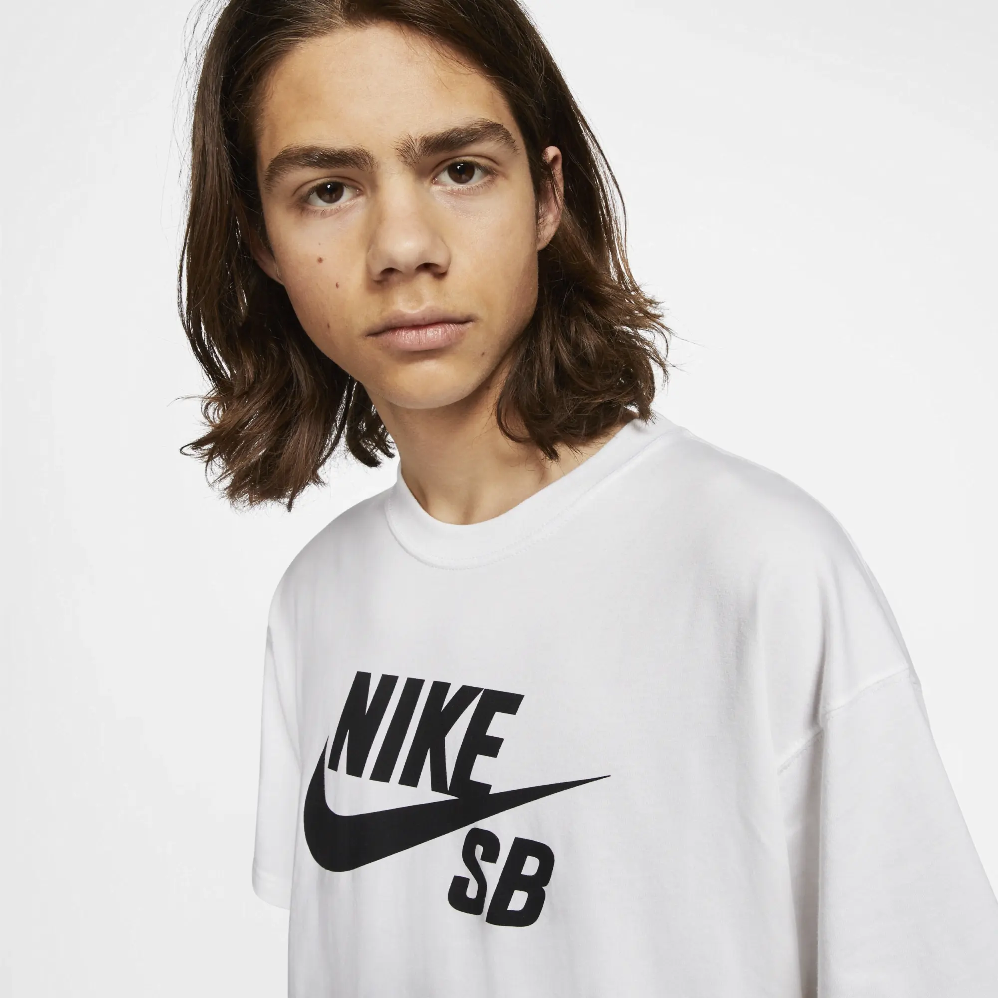 Nike Sb Logo T-Shirt In White