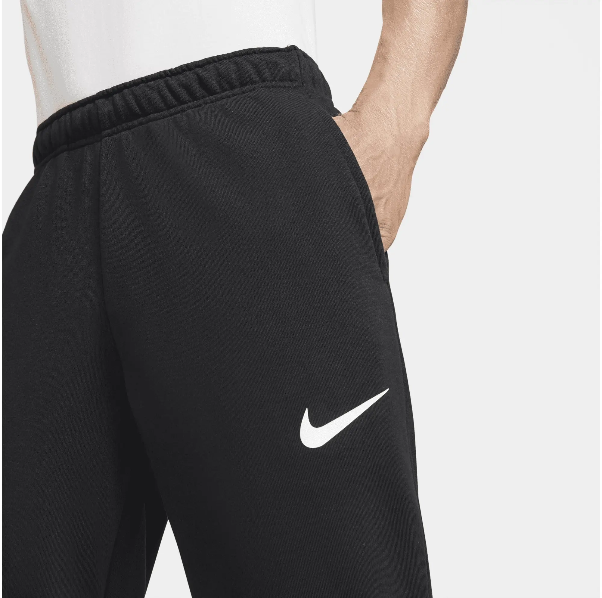 Nike Training Dri-Fit Tapered Fleece Joggers In Black