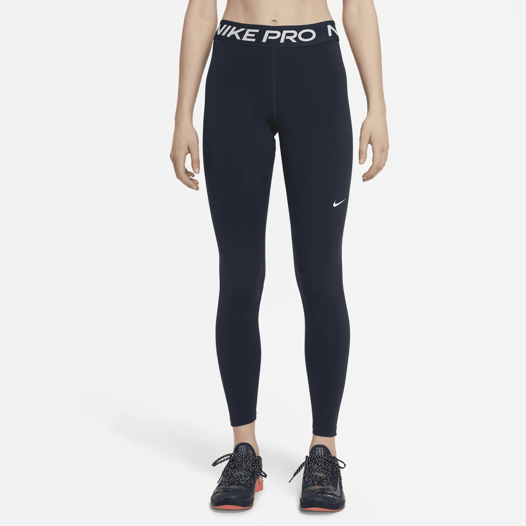 Nike Pro 365 Tight Women - Dark Blue, White