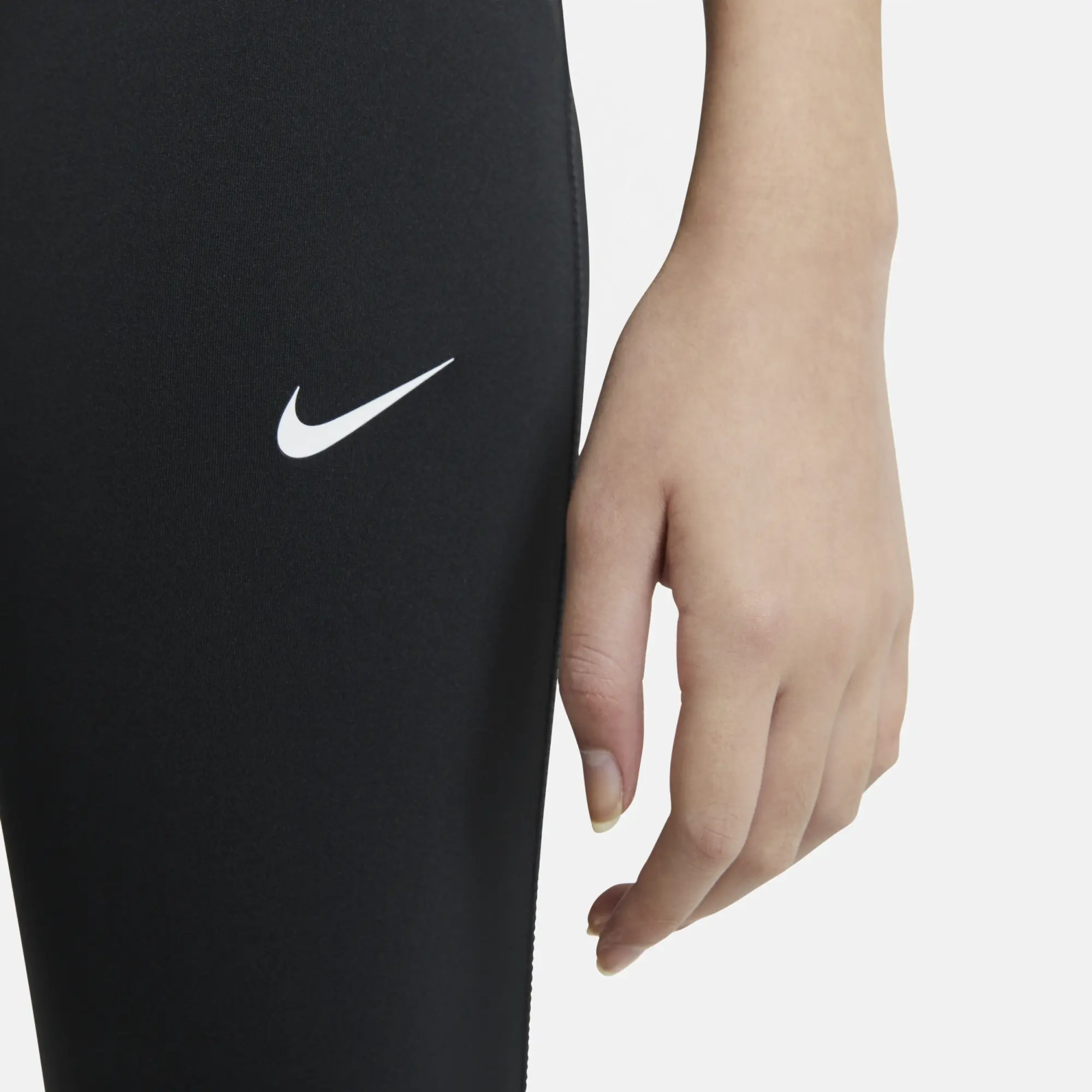 Nike Older Kids Pro Leggings in Black/White