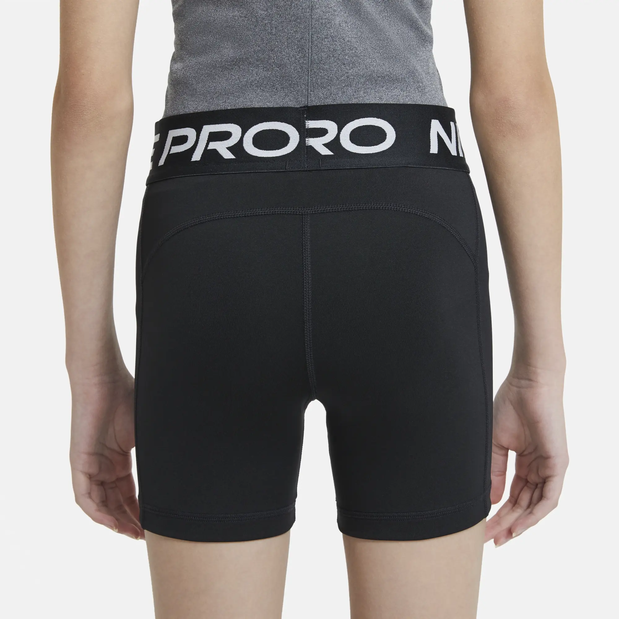 Nike Older Kids Pro 3in Shorts in Black/White