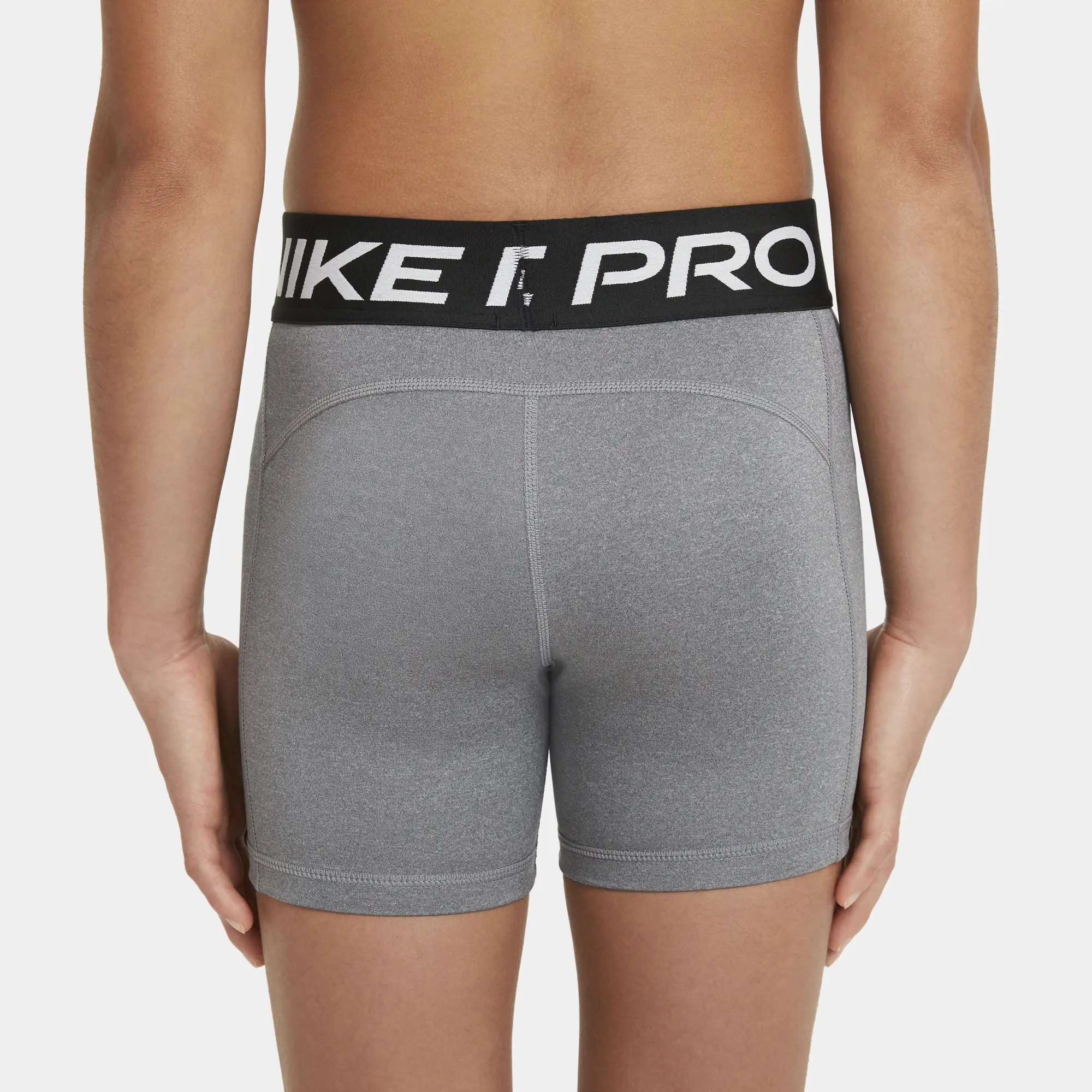 Nike Girls Pro Essential 3 Inch Short - Grey - Size XL/G - Grey