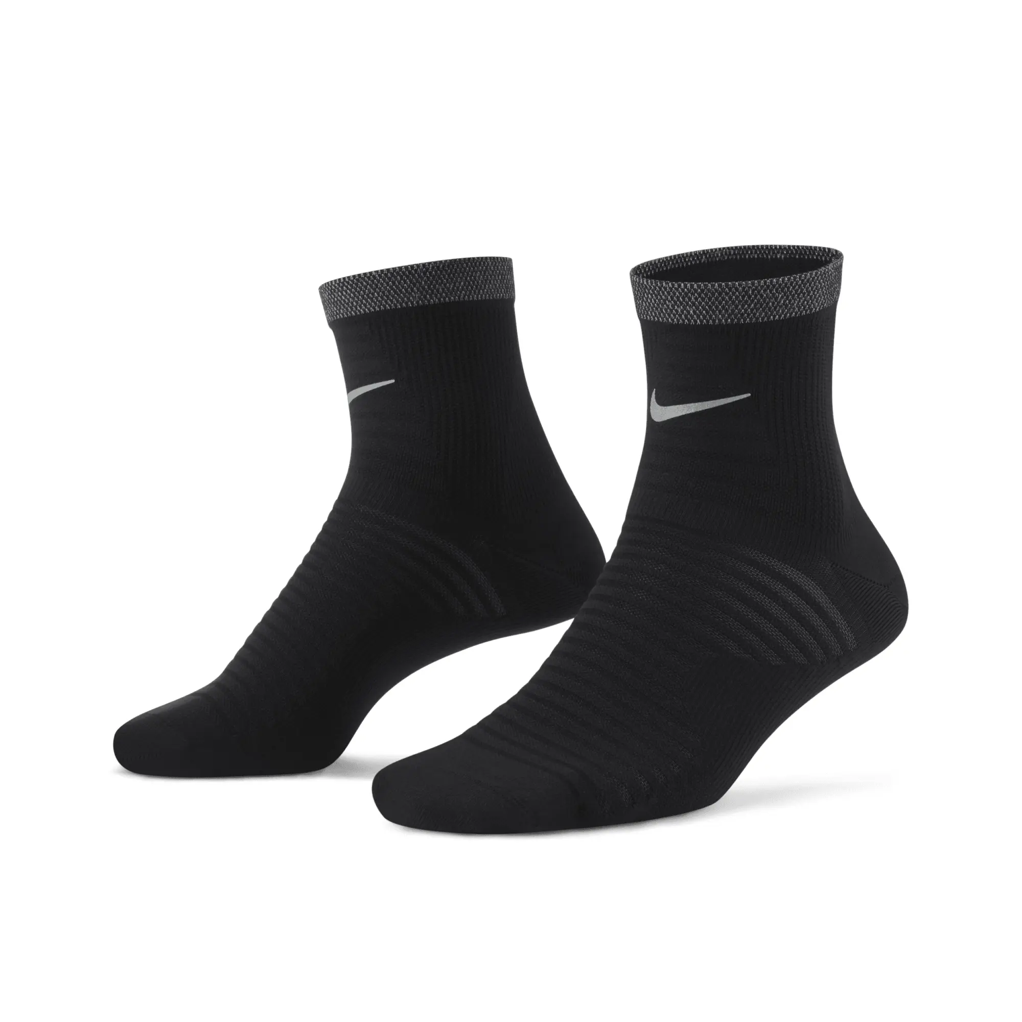Nike Spark Lightweight Ankle Running Socks - Black