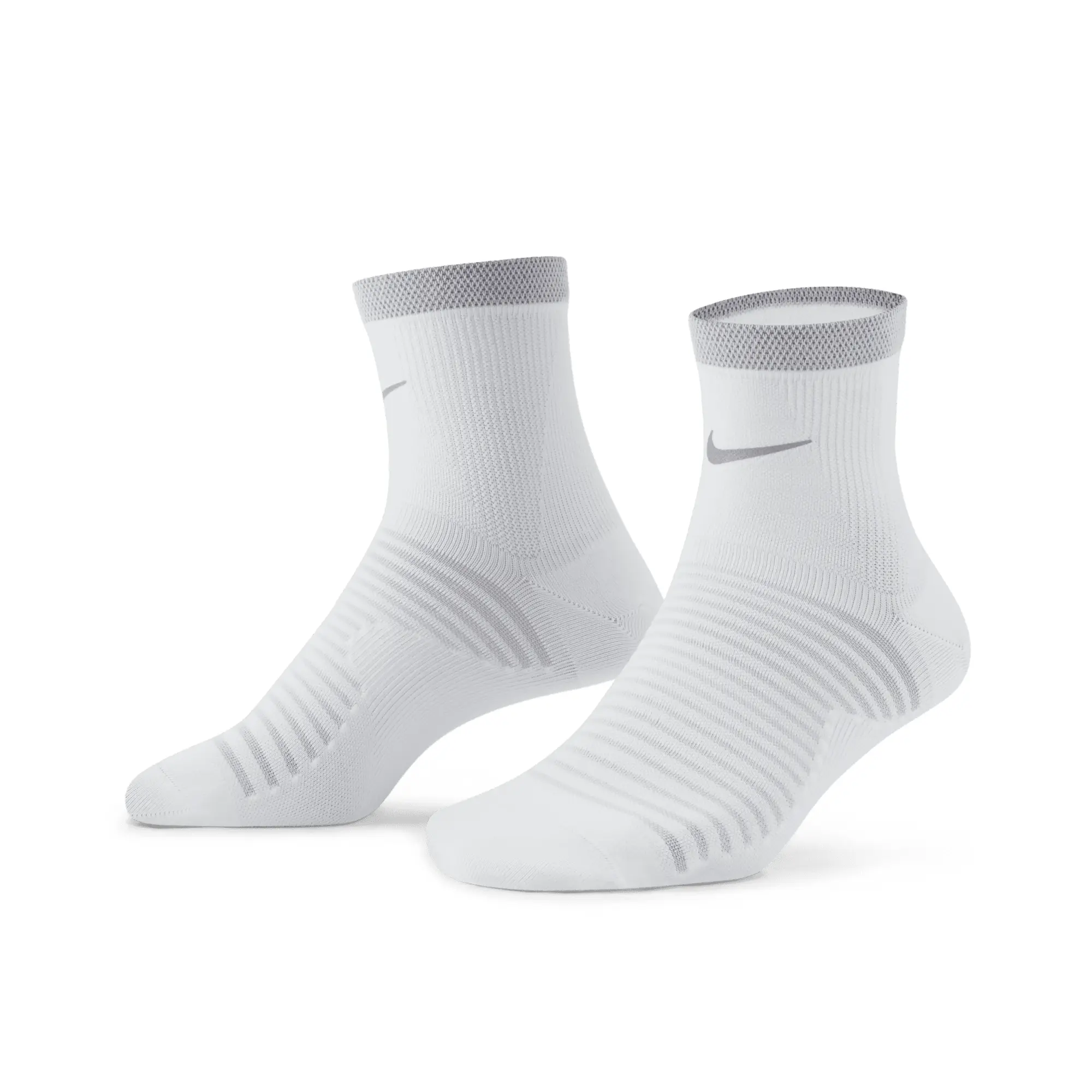 Nike Spark Lightweight Ankle Running Socks - White