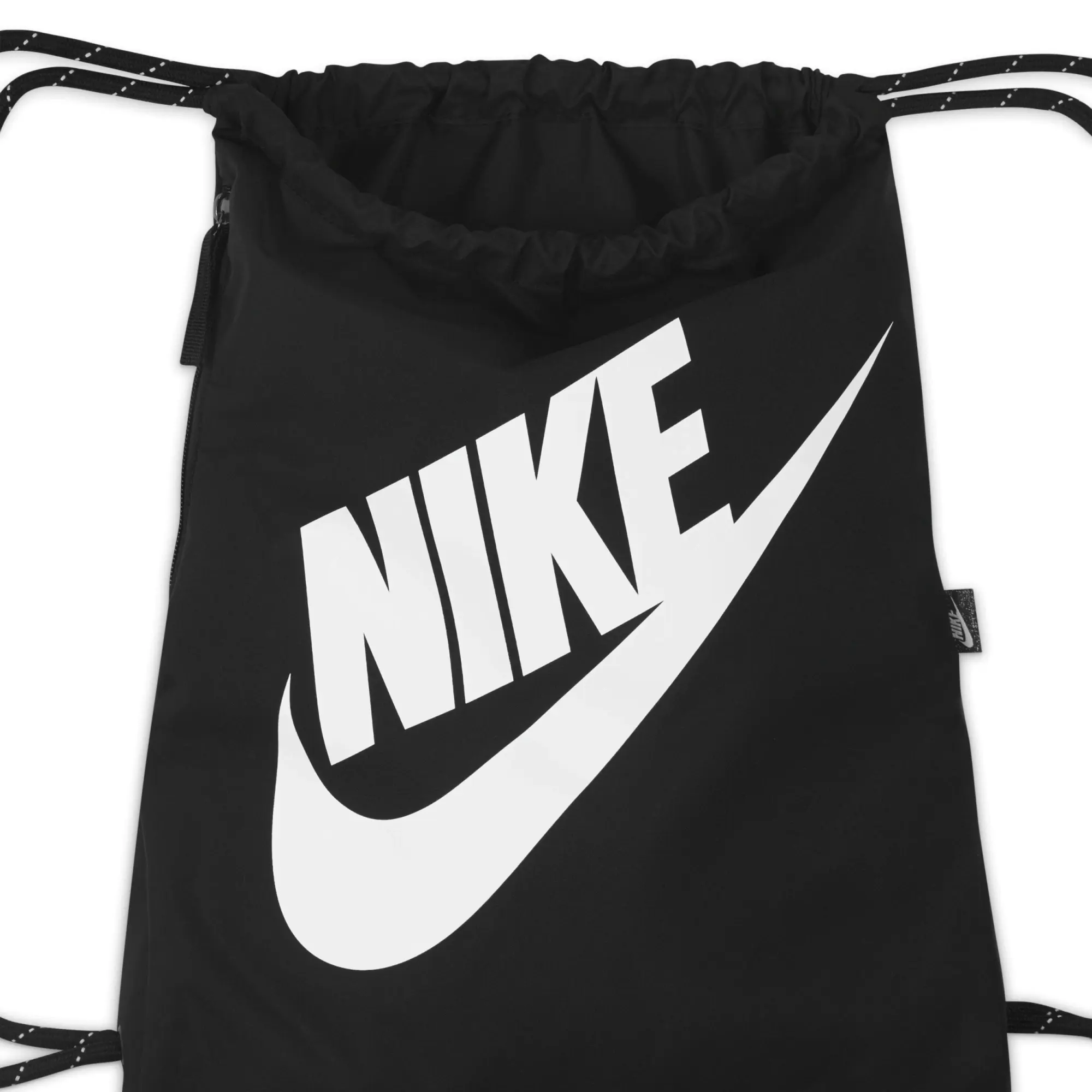 Gymsacks Nike Heritage Drawstring Bag Black/ Black/ White 13 L