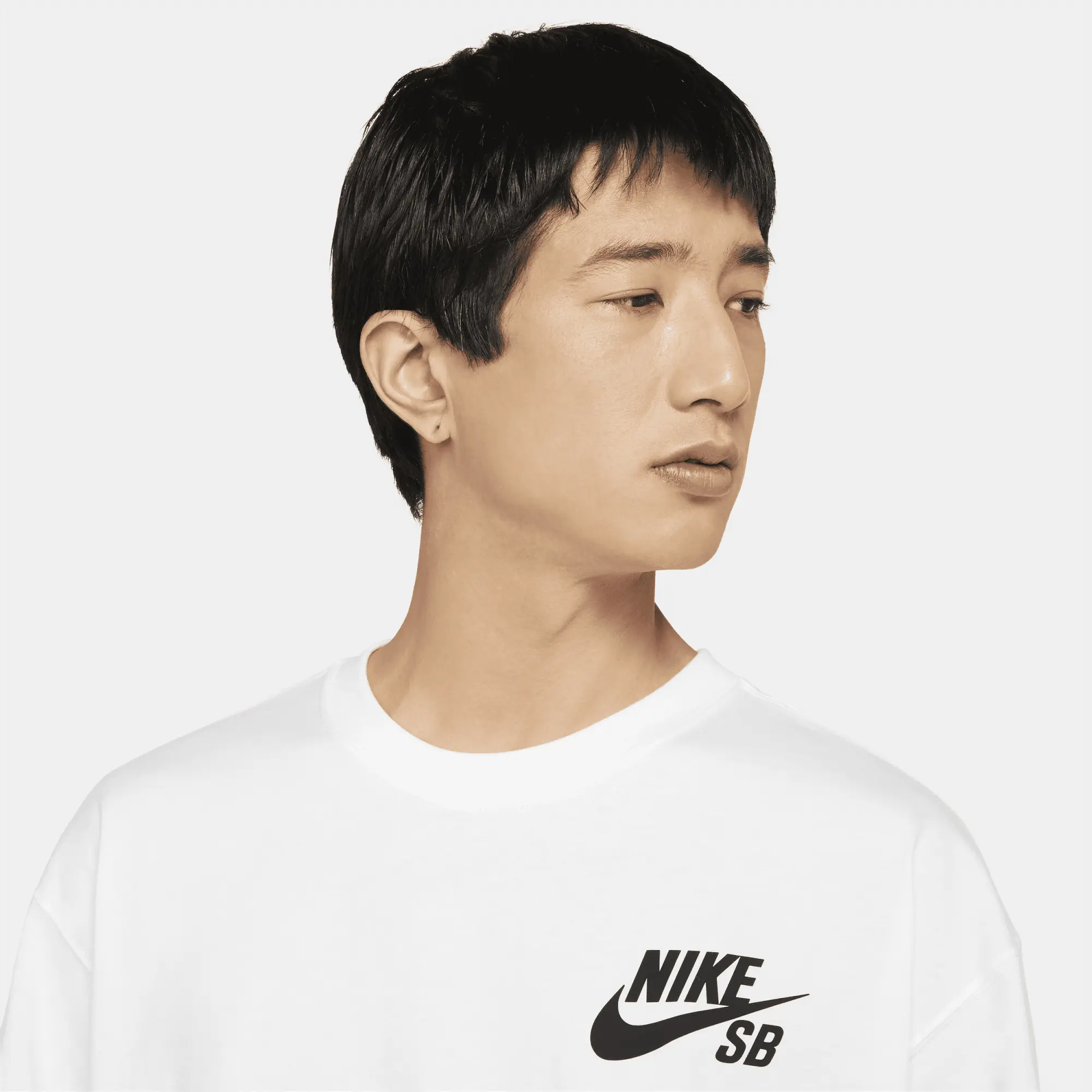 Nike SB Logo Skate T-Shirt - White - Cotton/Polyester