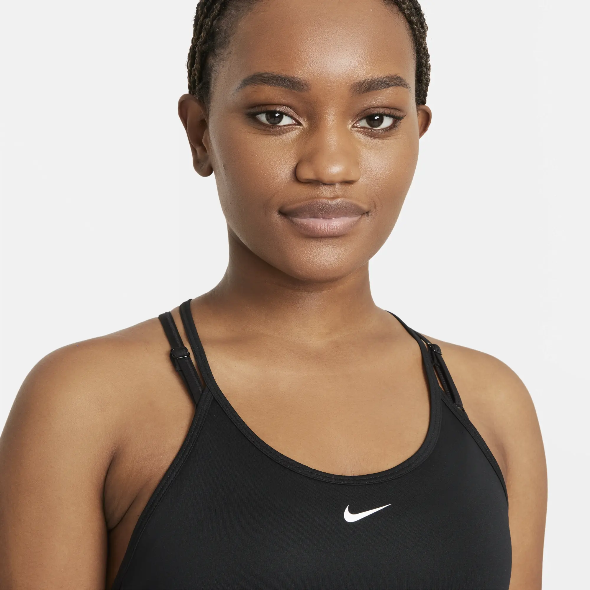 Nike Dri-FIT One Elastika Women's Standard Fit Tank Top - Black - Polyester