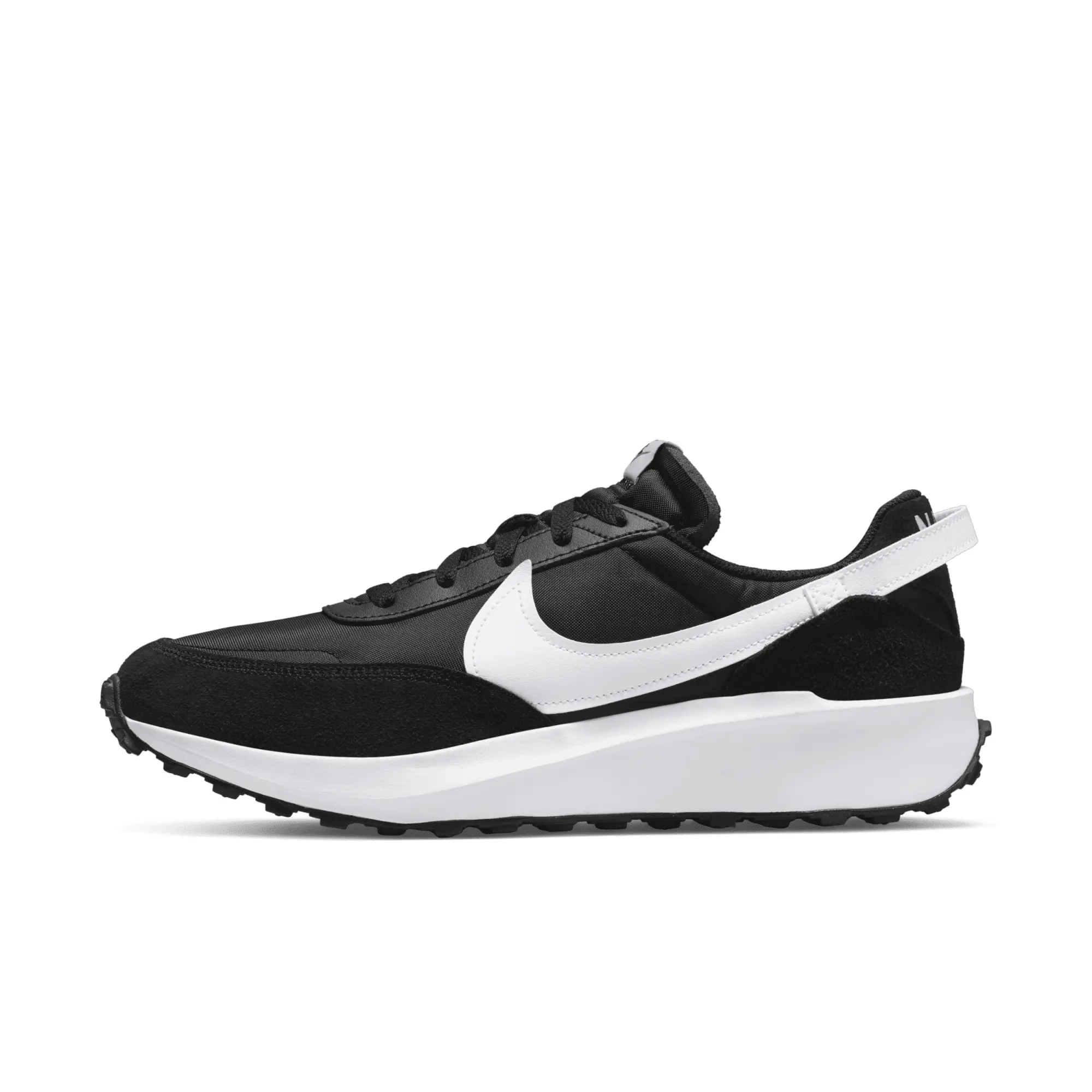 Nike Waffle Debut Trainers In Black And White