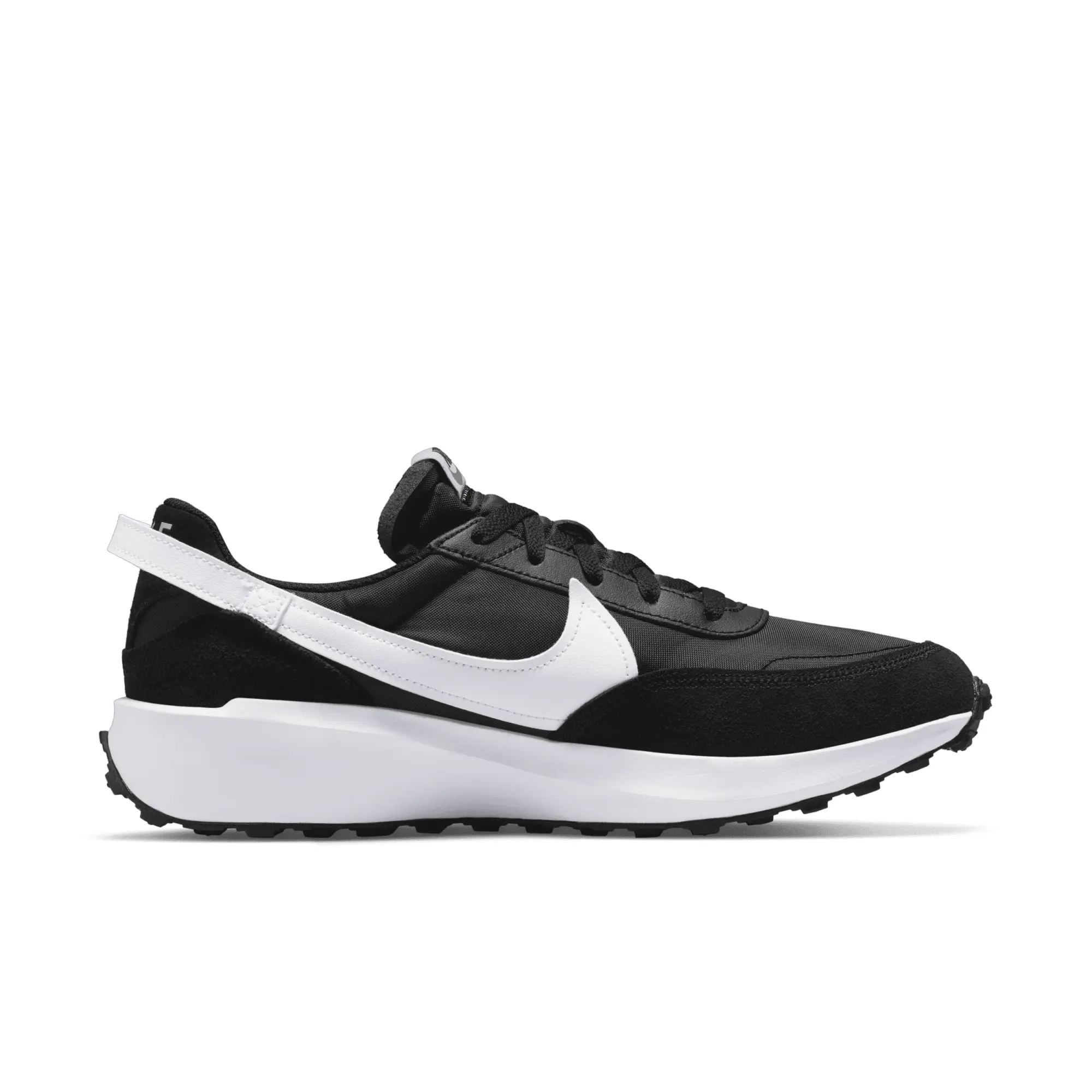 Nike Waffle Debut Trainers In Black And White