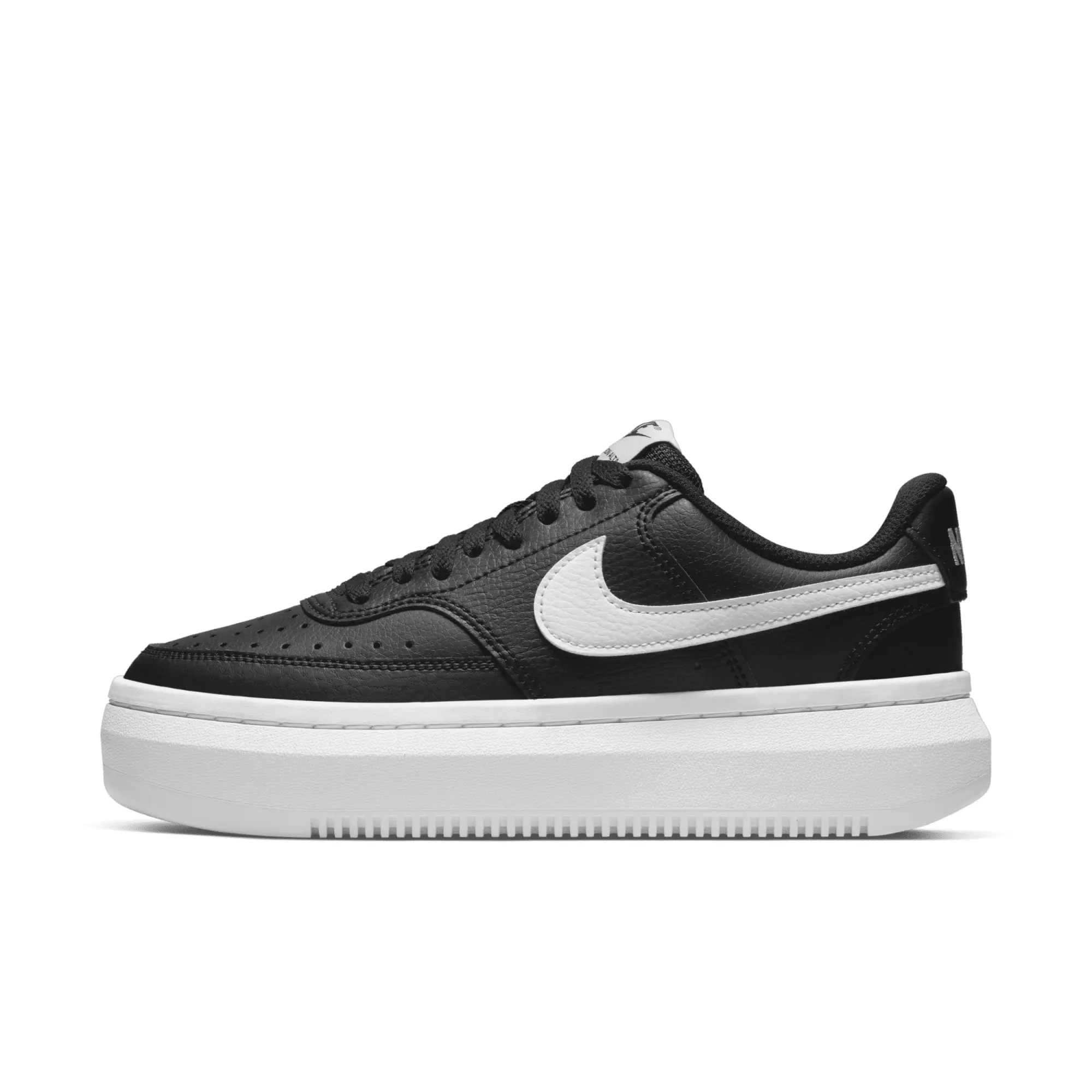 Nike court vision alta trainers in black & white