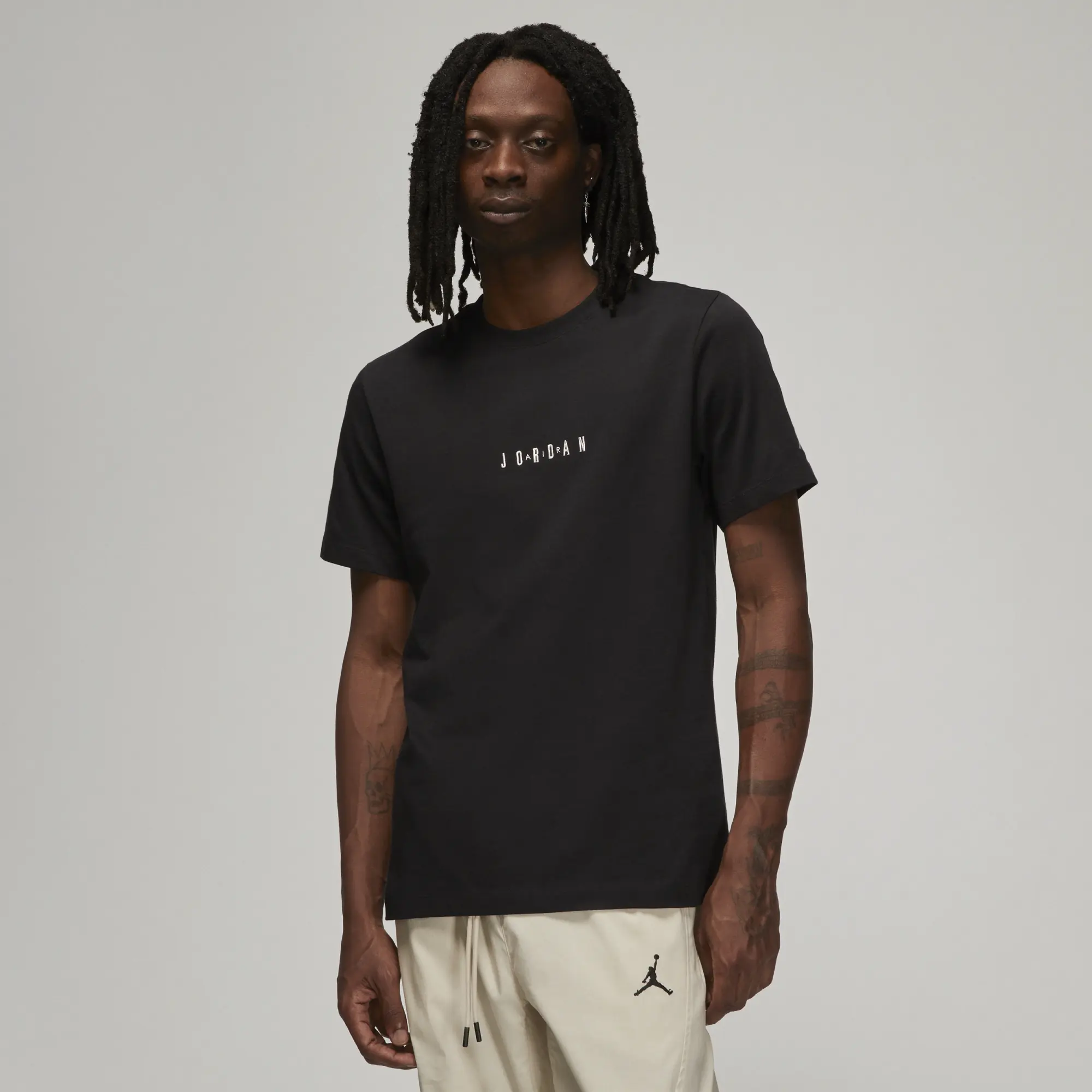 Nike Jordan T-Shirt Jordan Air Men's T-Shirt Black/ Sail/ Sail L
