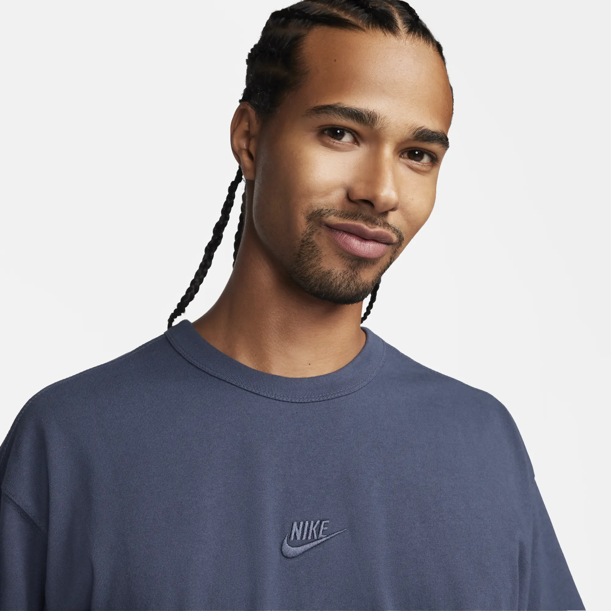 Nike Sportswear Premium Essentials Men's T-Shirt - Blue - Cotton