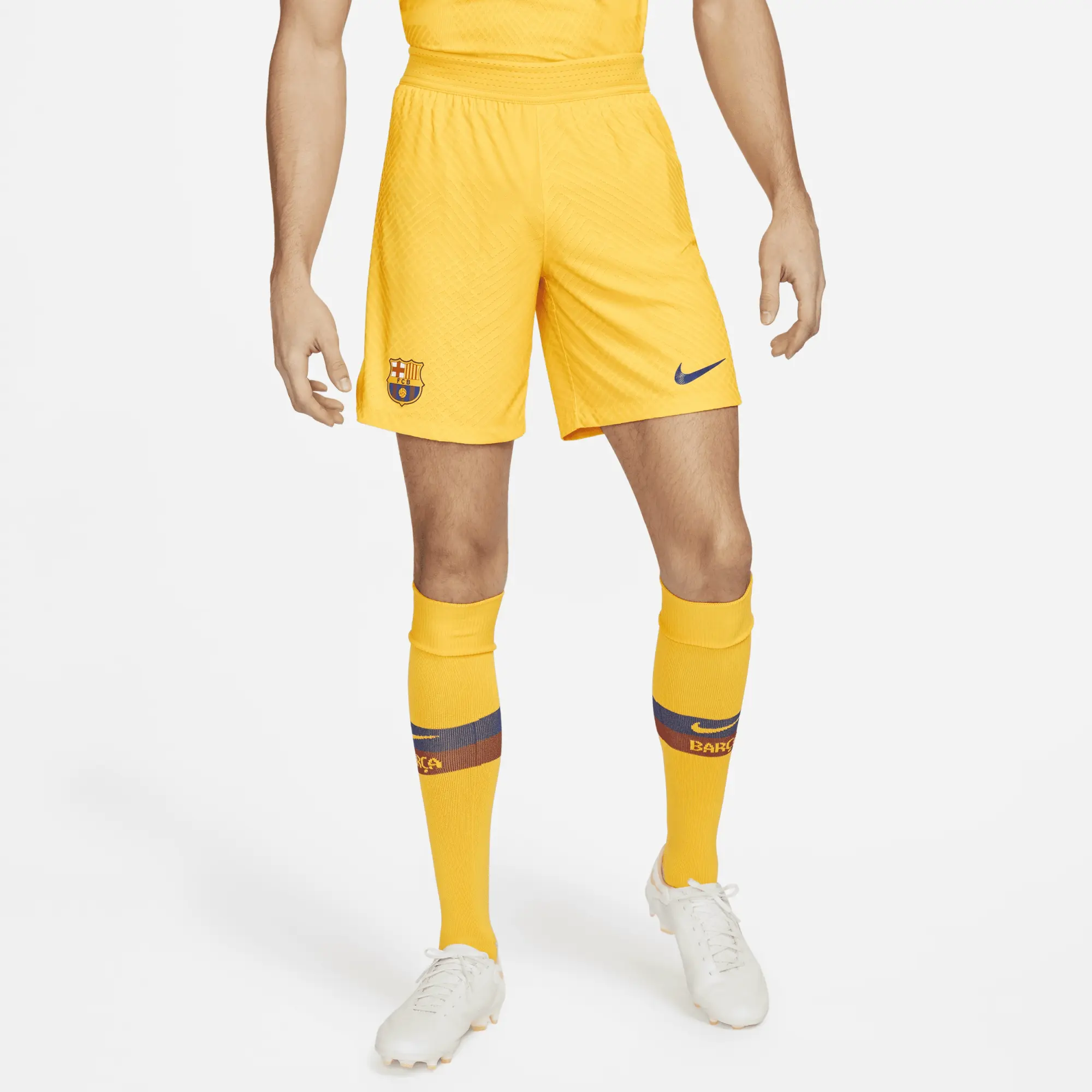 Nike FC Barcelona FC 23 24 4th Dri Fit ADV Match Shorts Amarillo Deep Royal Blue