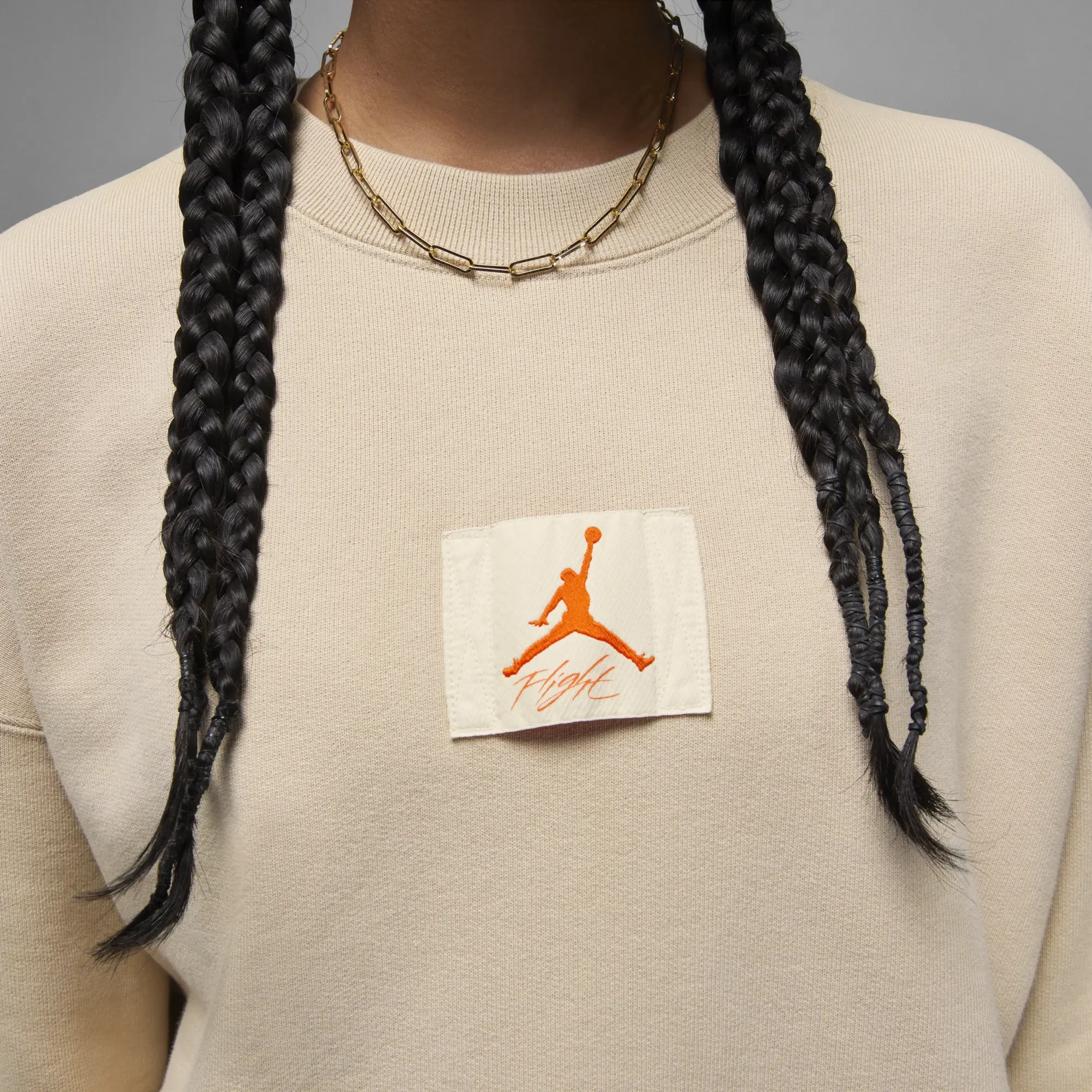 Nike Jordan Jordan x Shelflife Women's Crew-Neck Sweatshirt - Brown - Fleece