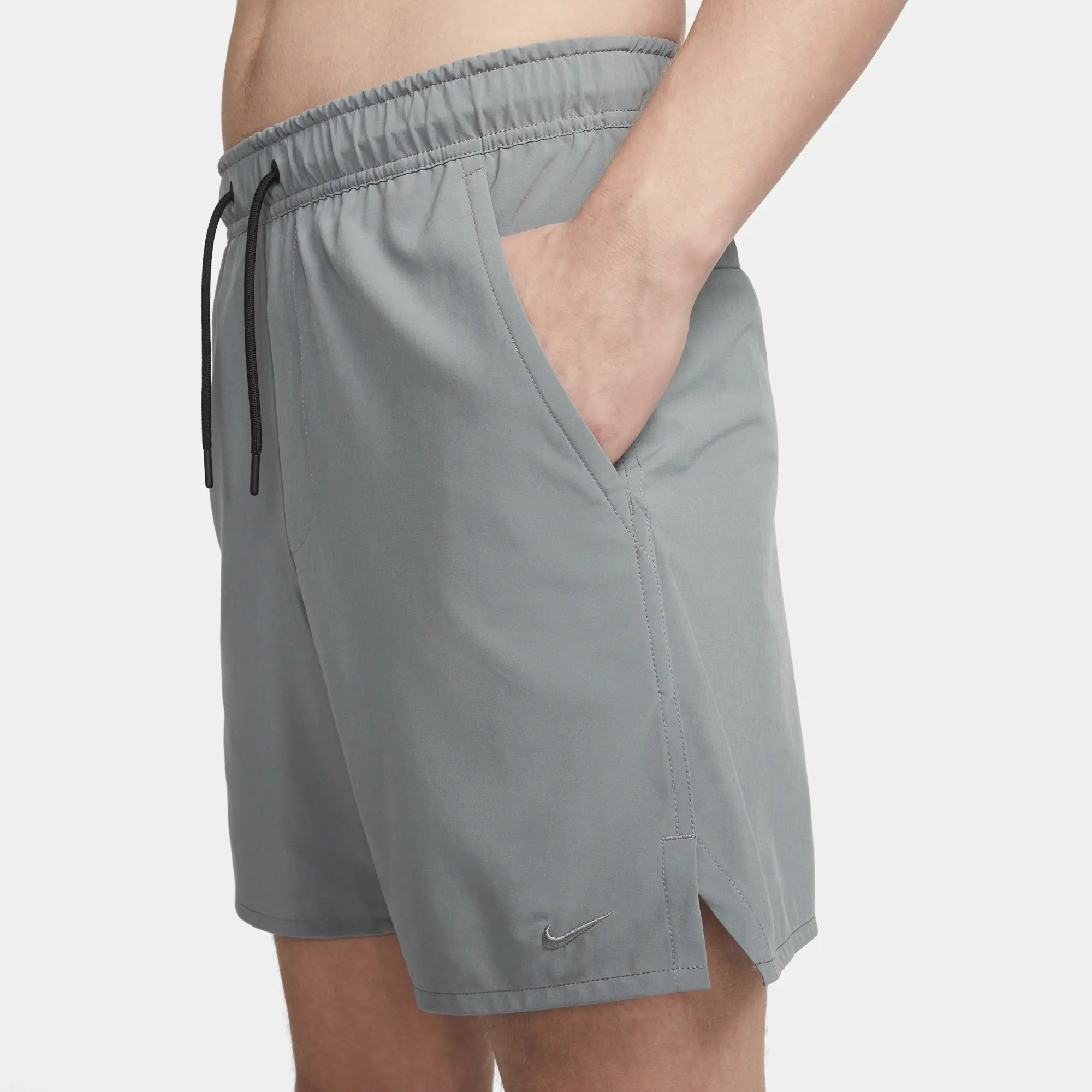 Nike Unlimited Men's Dri-FIT 18cm (approx.) Unlined Versatile Shorts - Grey - Polyester/Elastane