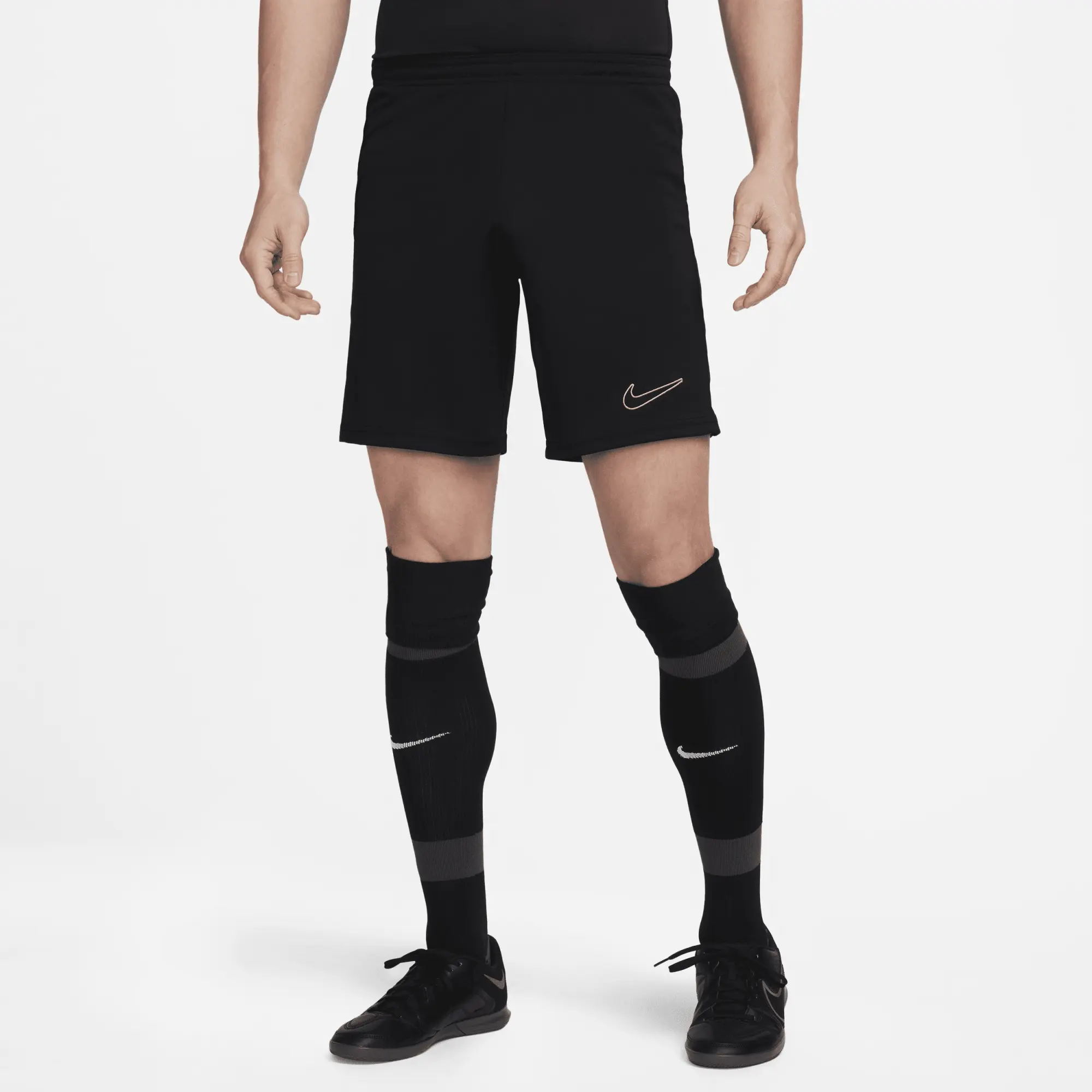 Nike Football Academy Dri-Fit Shorts In Black And Yellow