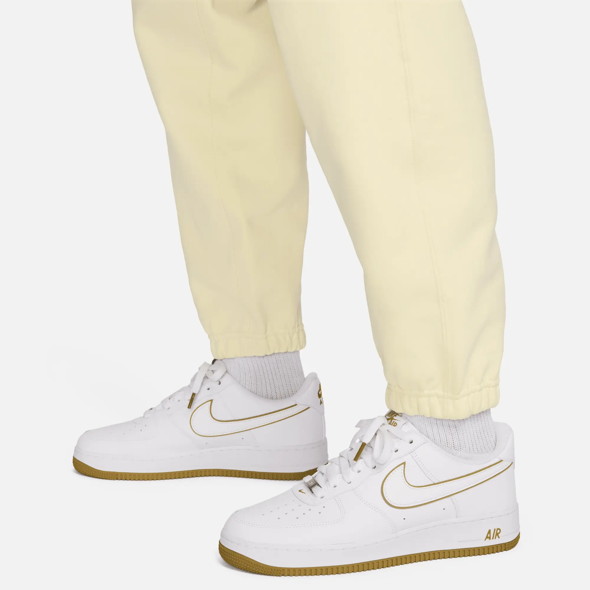 Nike Solo Swoosh Fleece Pants, Yellow
