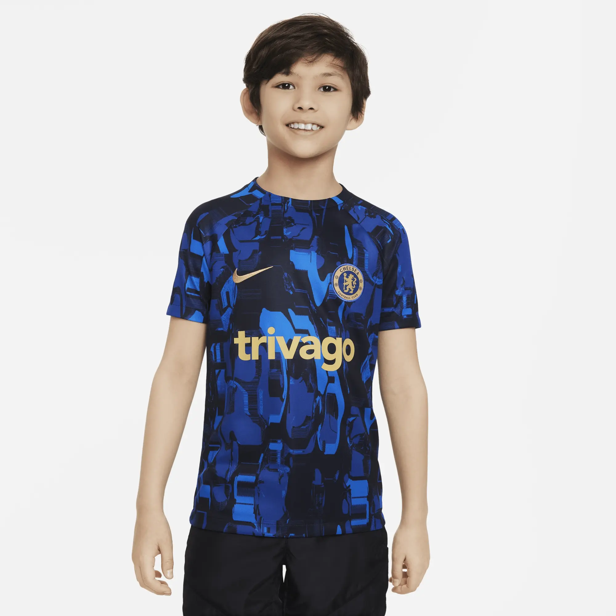 Nike Chelsea 23 24 Kids Dri Fit Academy Pre Match SS Shirt