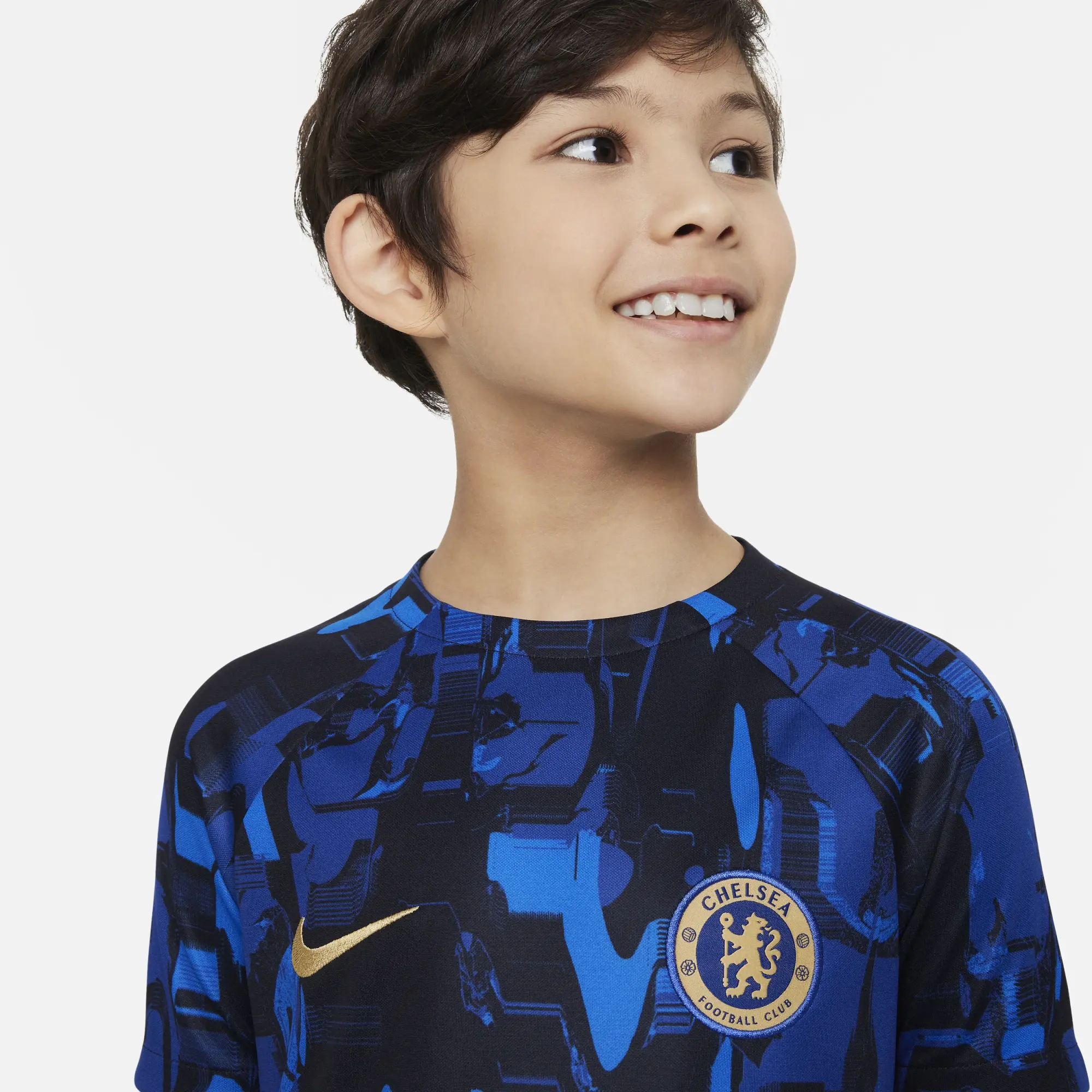 Nike Chelsea 23 24 Kids Dri Fit Academy Pre Match SS Shirt