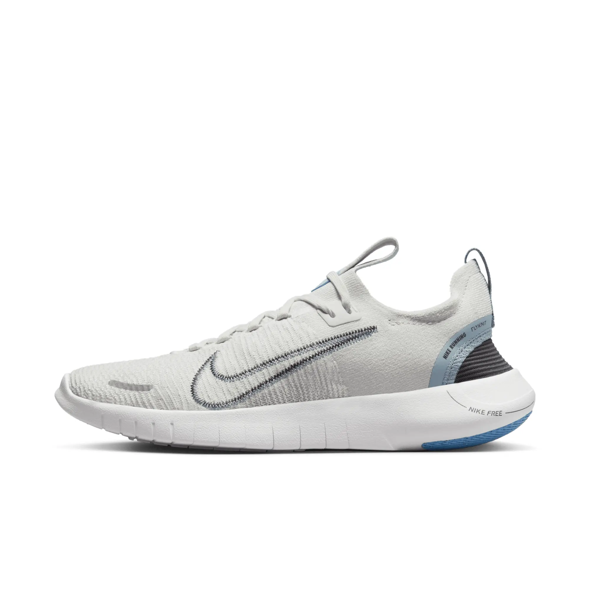 Nike Running Free Run Nn Trainers In Light Grey And Blue DX6482 007 FOOTY.COM