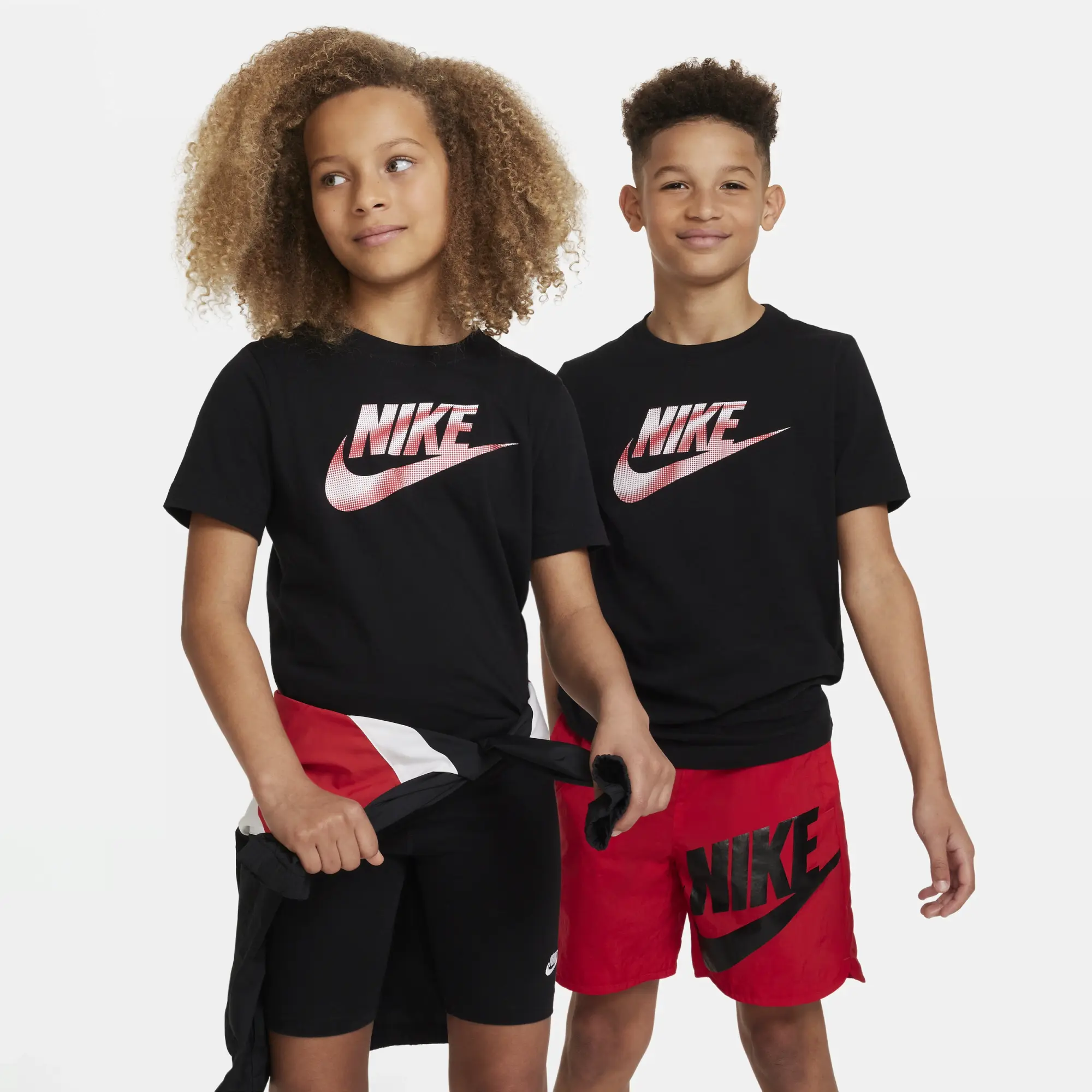 Black and red nike shirt best sale