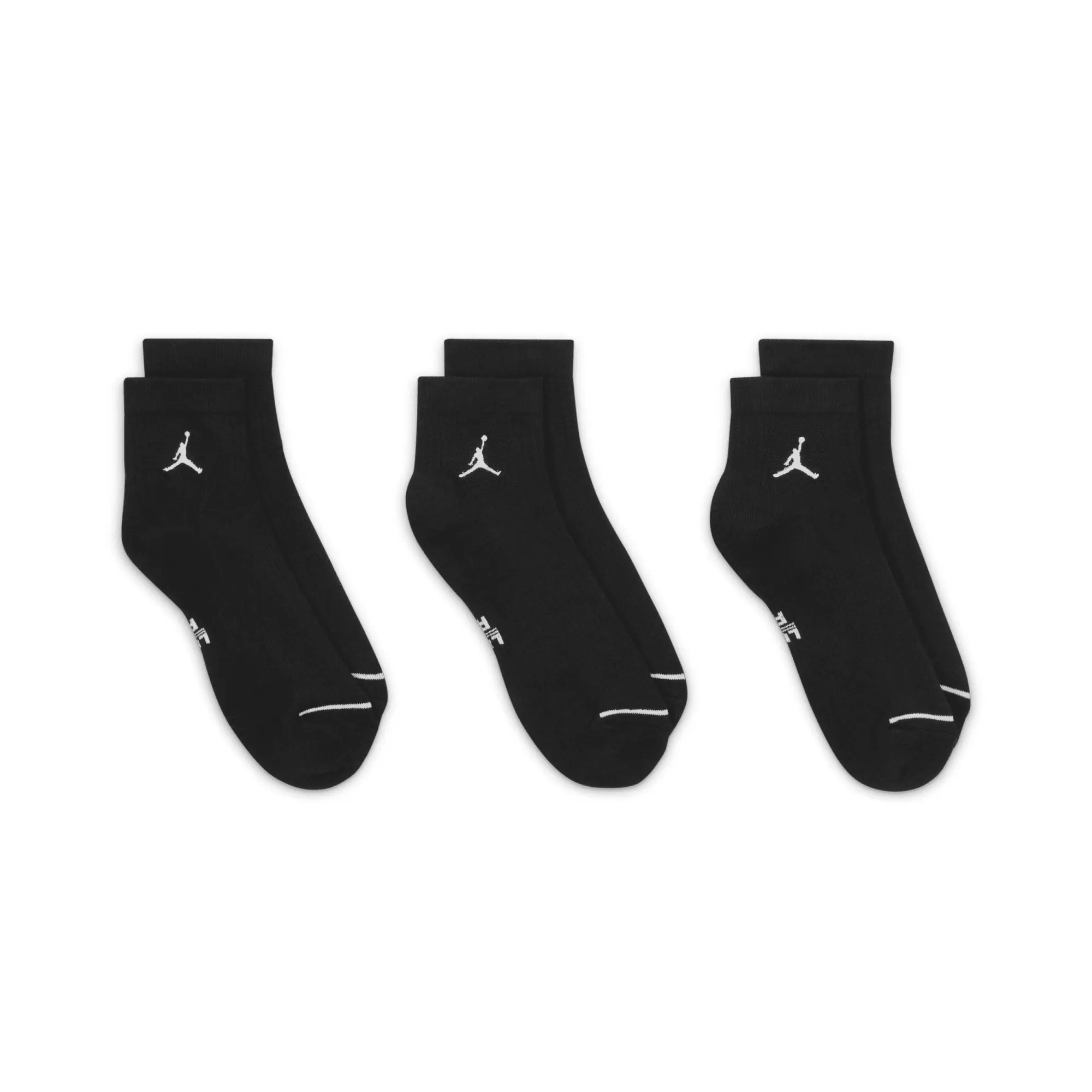 Nike Jordan Jordan 3-Pack Drift Low Quarter Socks - Black