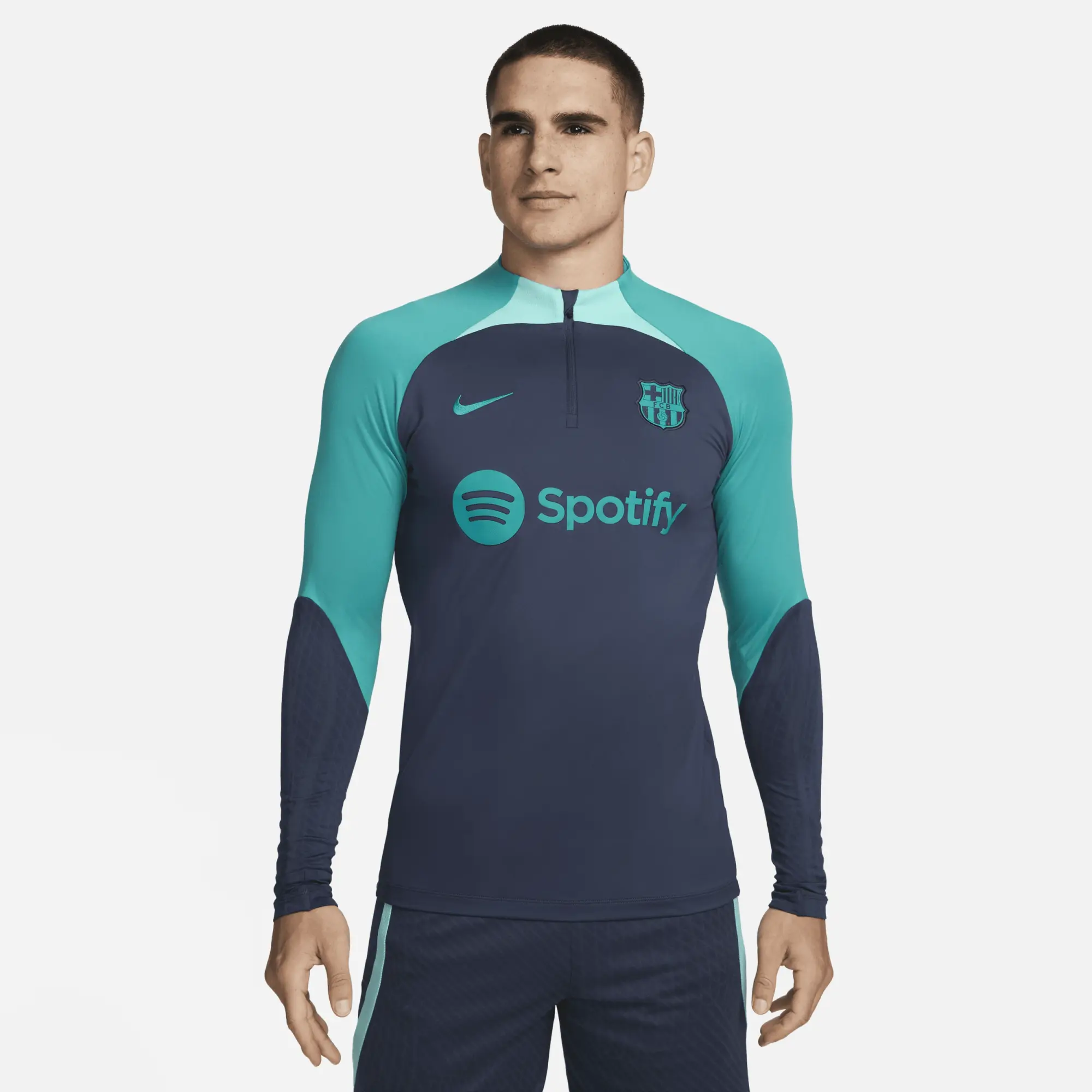 Barcelona Nike Strike Drill Top - Thunder Blue