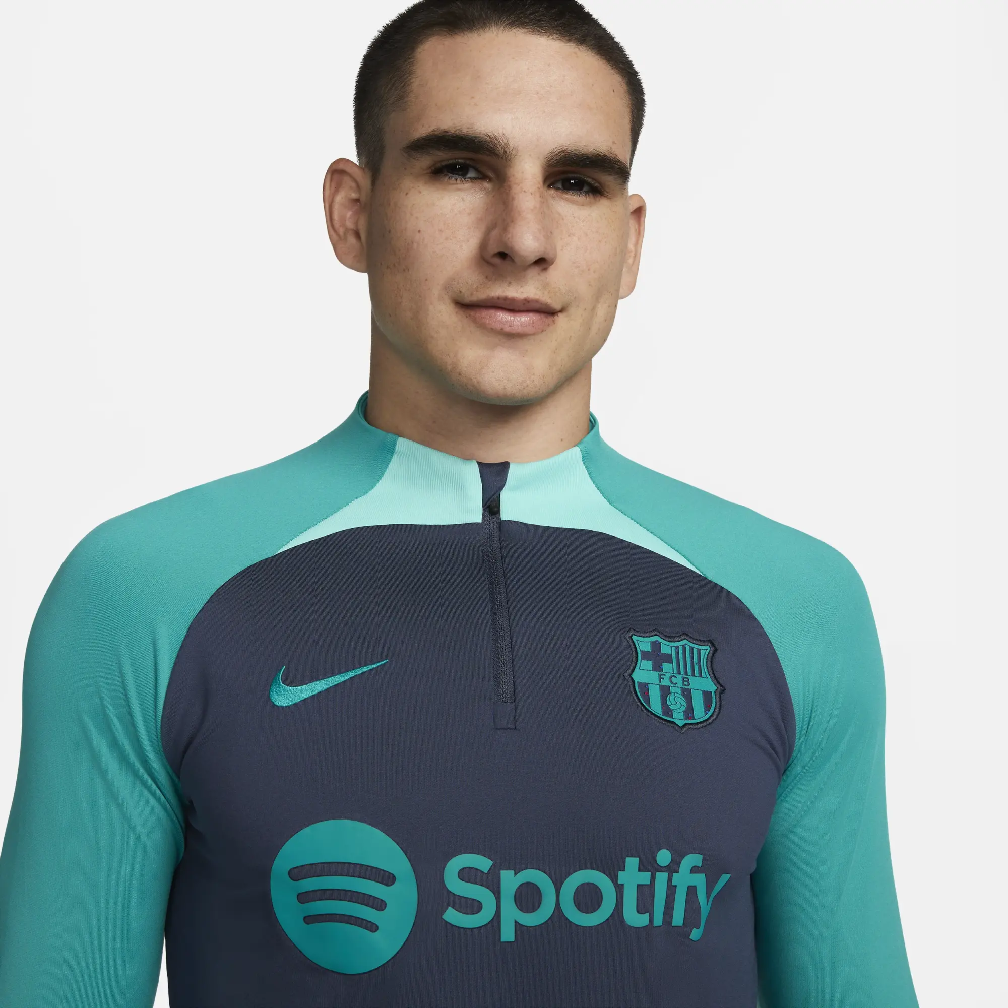 Barcelona Nike Strike Drill Top - Thunder Blue