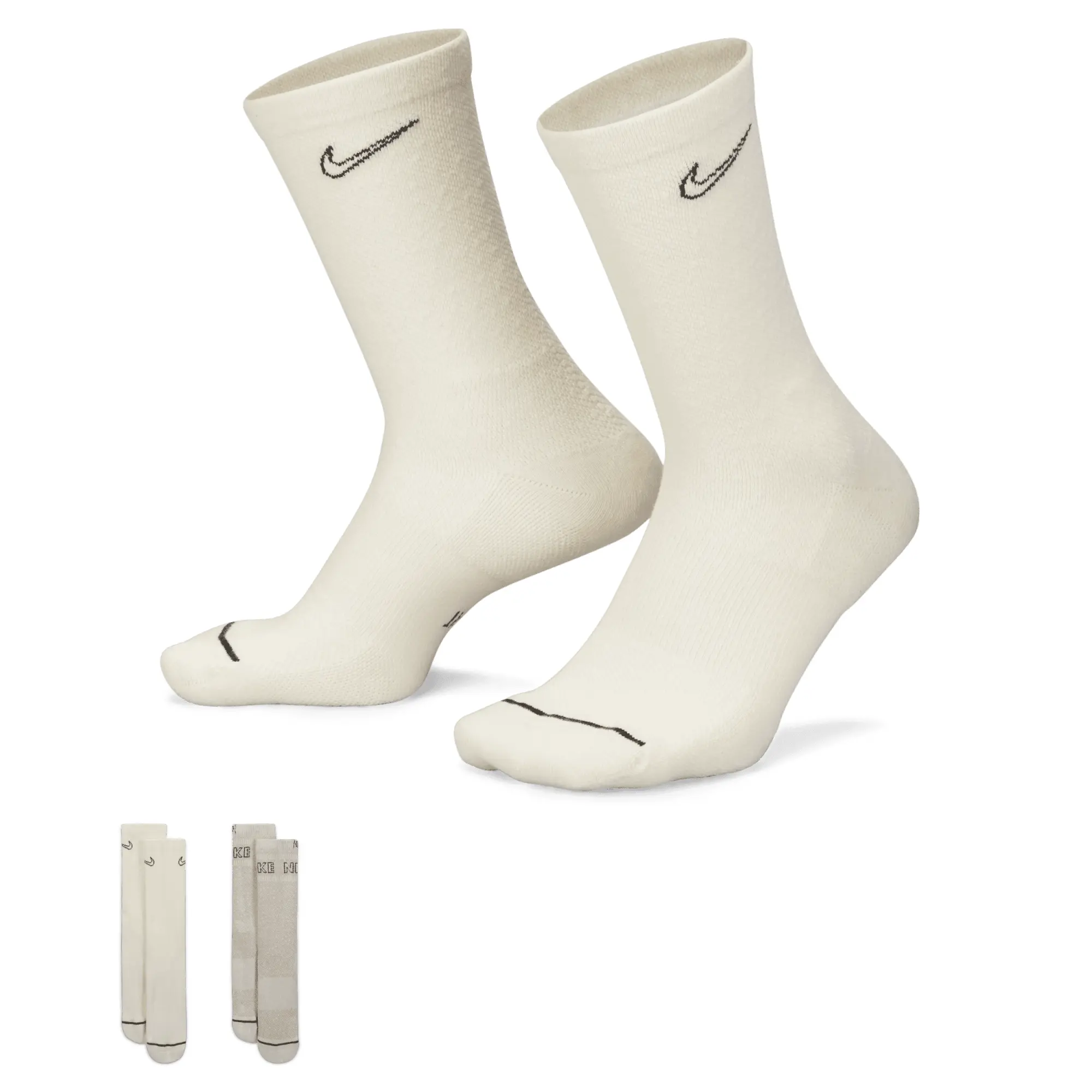 Nike Everyday Plus Cushioned Crew Socks - Multi-Colour - Cotton/Polyester/Polyurethane