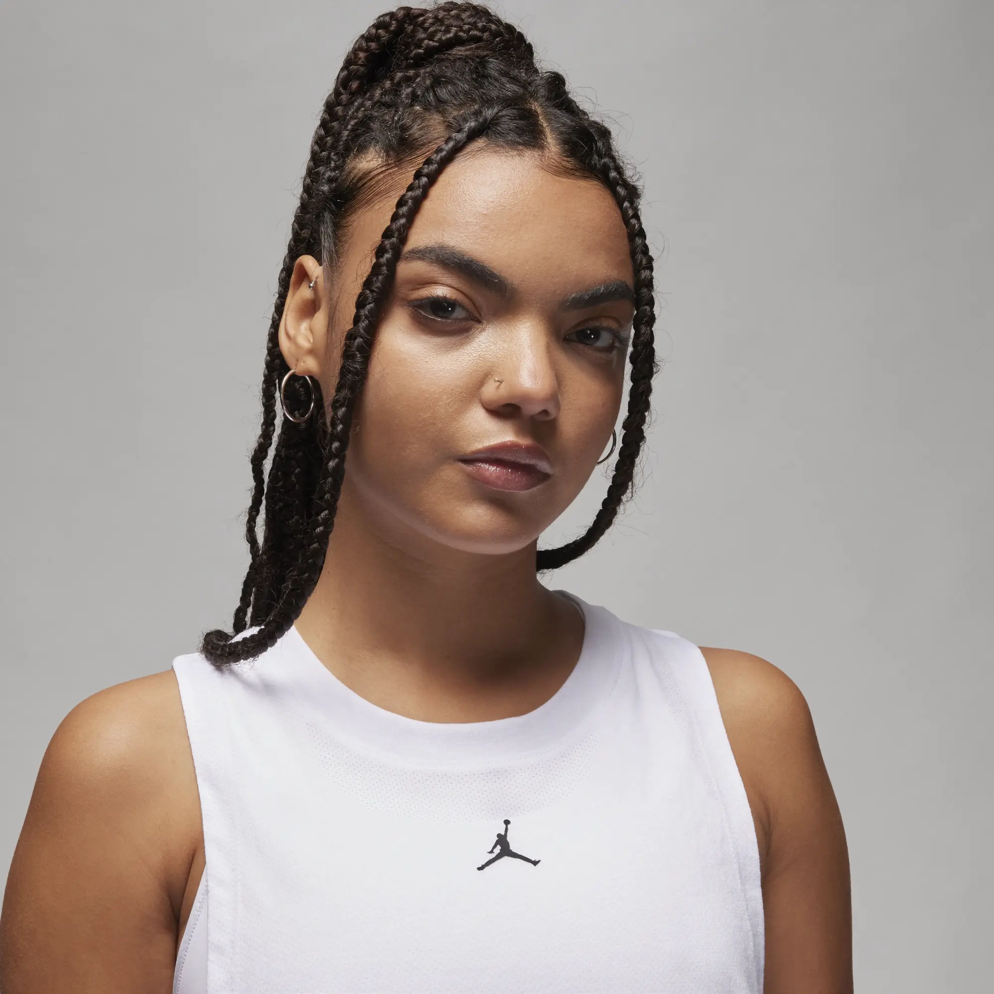 Nike Jordan Jordan Diamond Jumpman Tank Top In White
